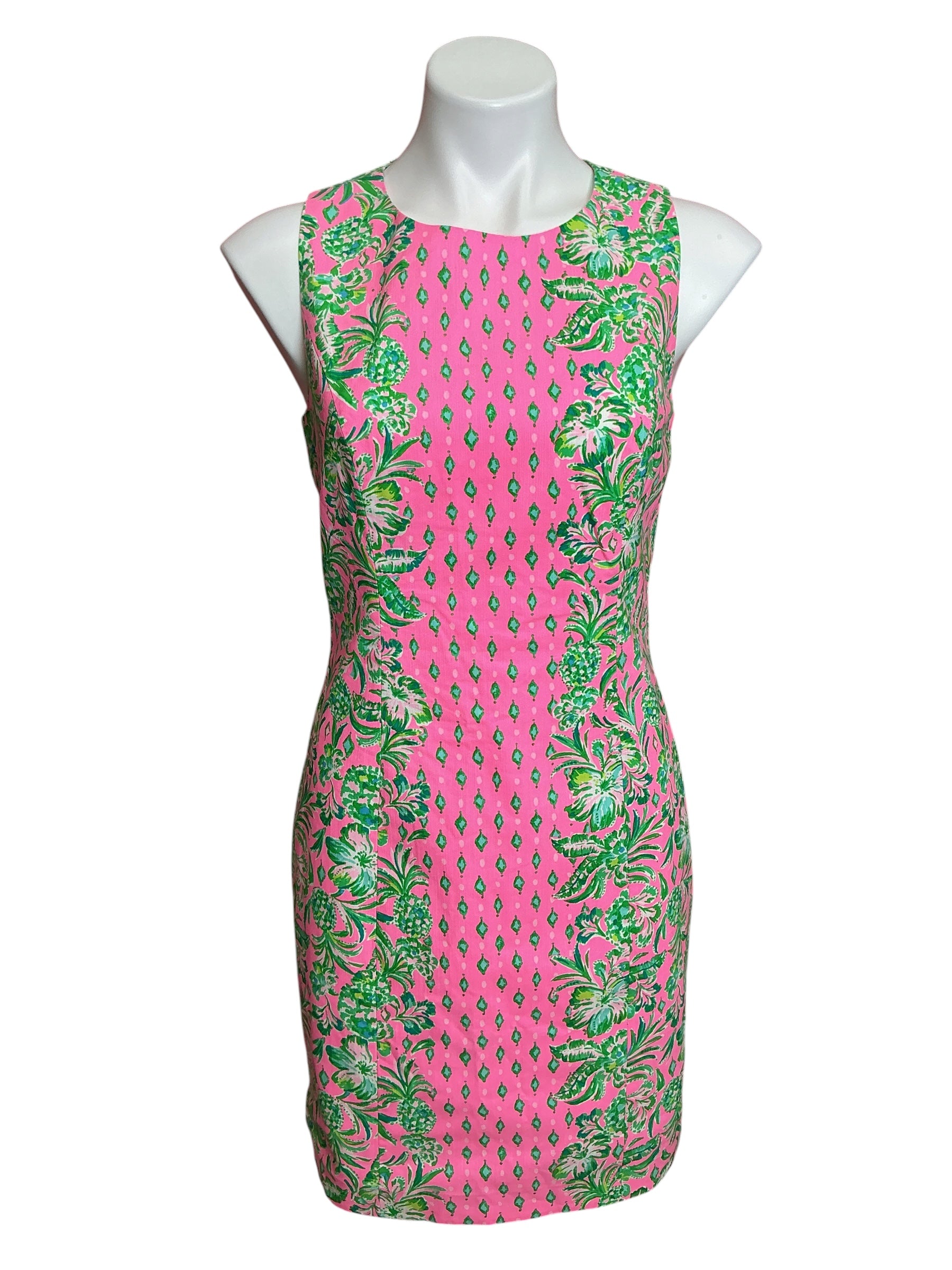 Lilly Pulitzer Mila Shift Dress Pink Shandy Oh Diamond Girl - Size 4