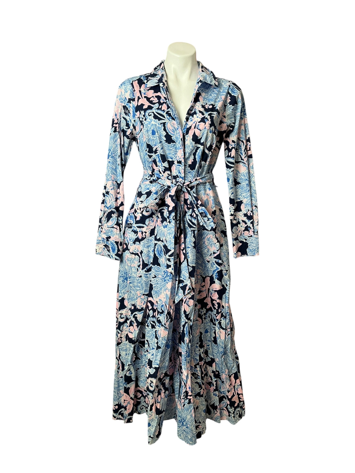 Lilly Pulitzer Mira Stretch Midi Shirtdress Amore Please - Size 12