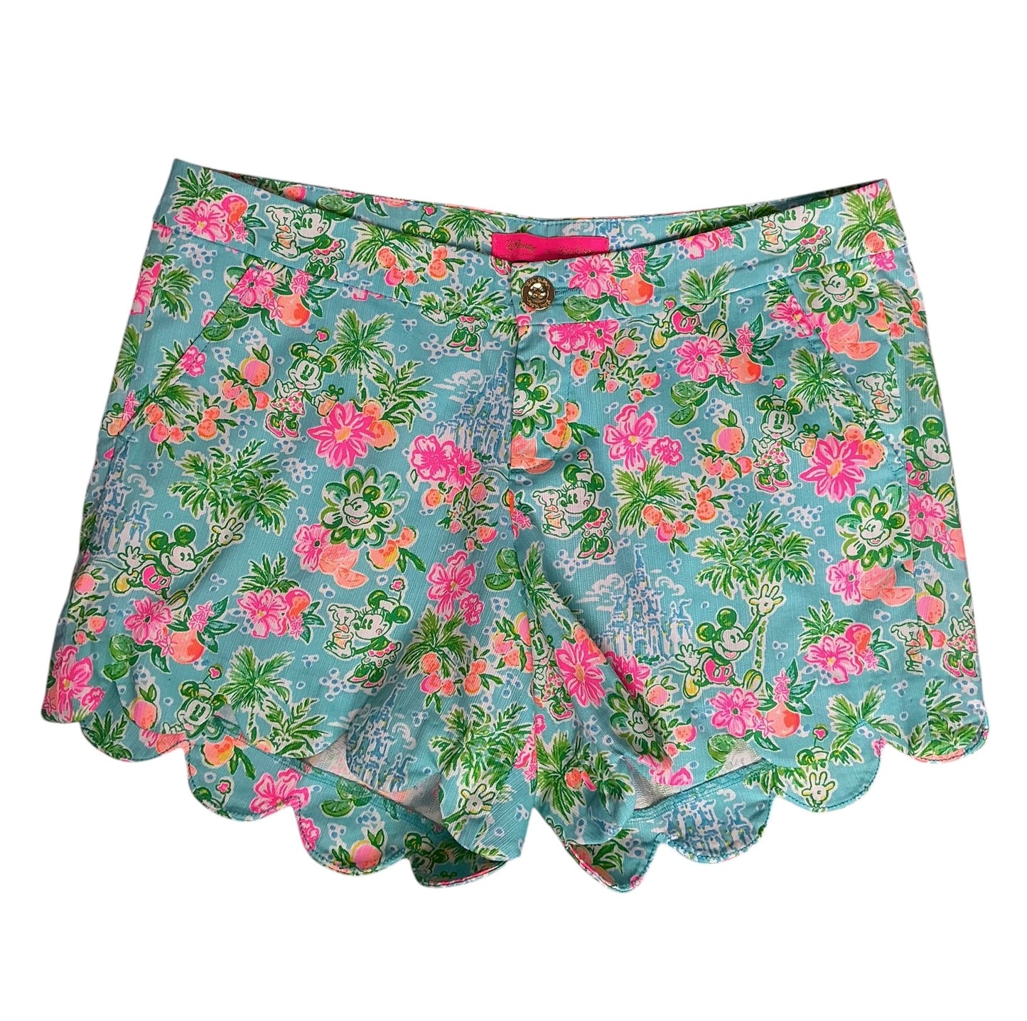 Lilly Pulitzer NWT Buttercup Short Blue Ibiza Lilly Loves Disney - Size 8