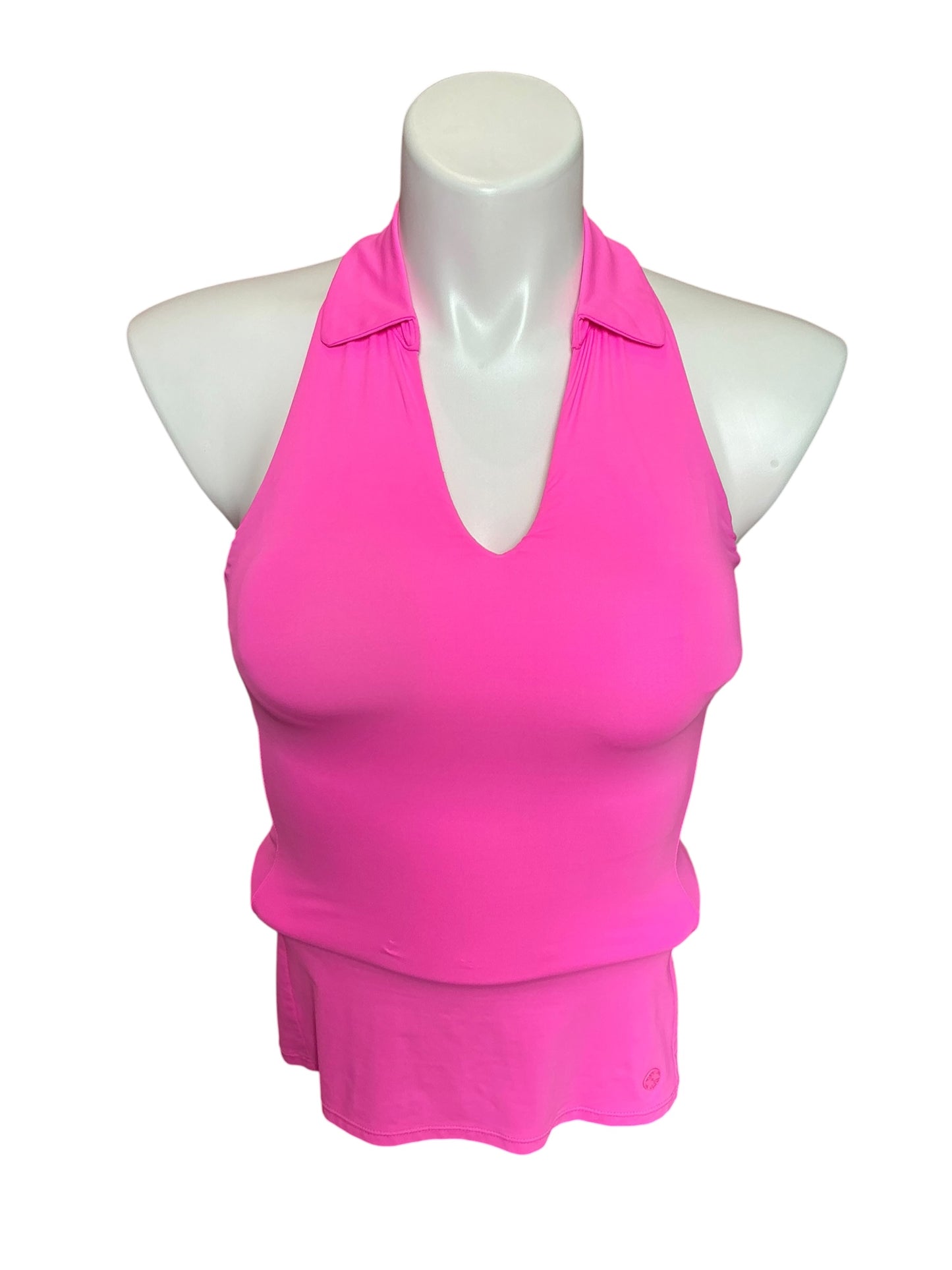 Lilly Pulitzer UPF 50+ Luxletic Martina Polo Pink Isle - Size XXS