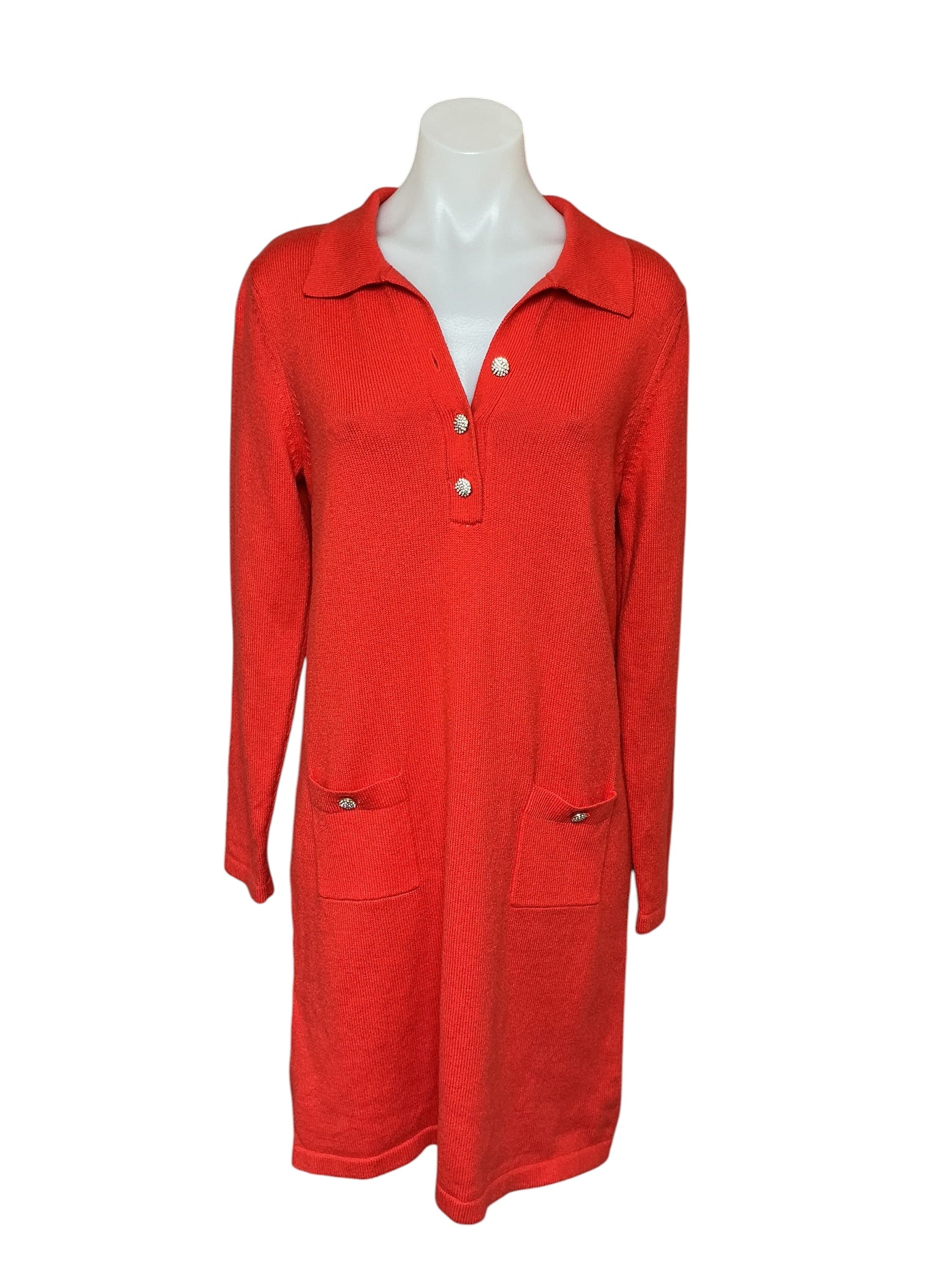 Lilly Pulitzer Adalena Sweater Dress - Rococo Red - Size M
