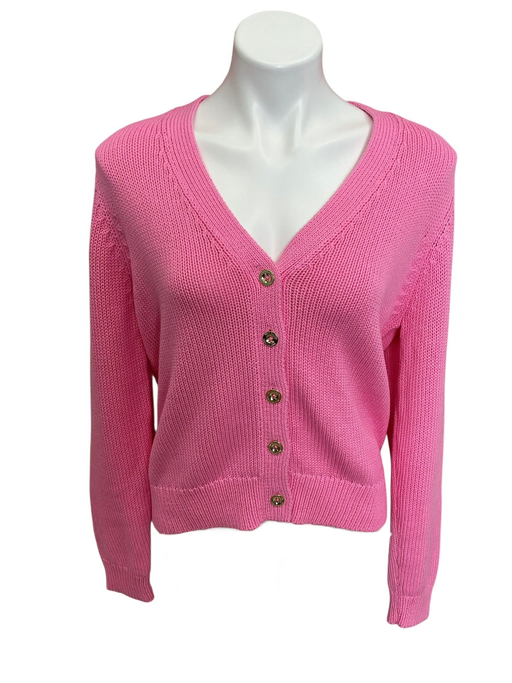 Lilly Pulitzer Tippery Cardigan Rousseau Pink - Size L