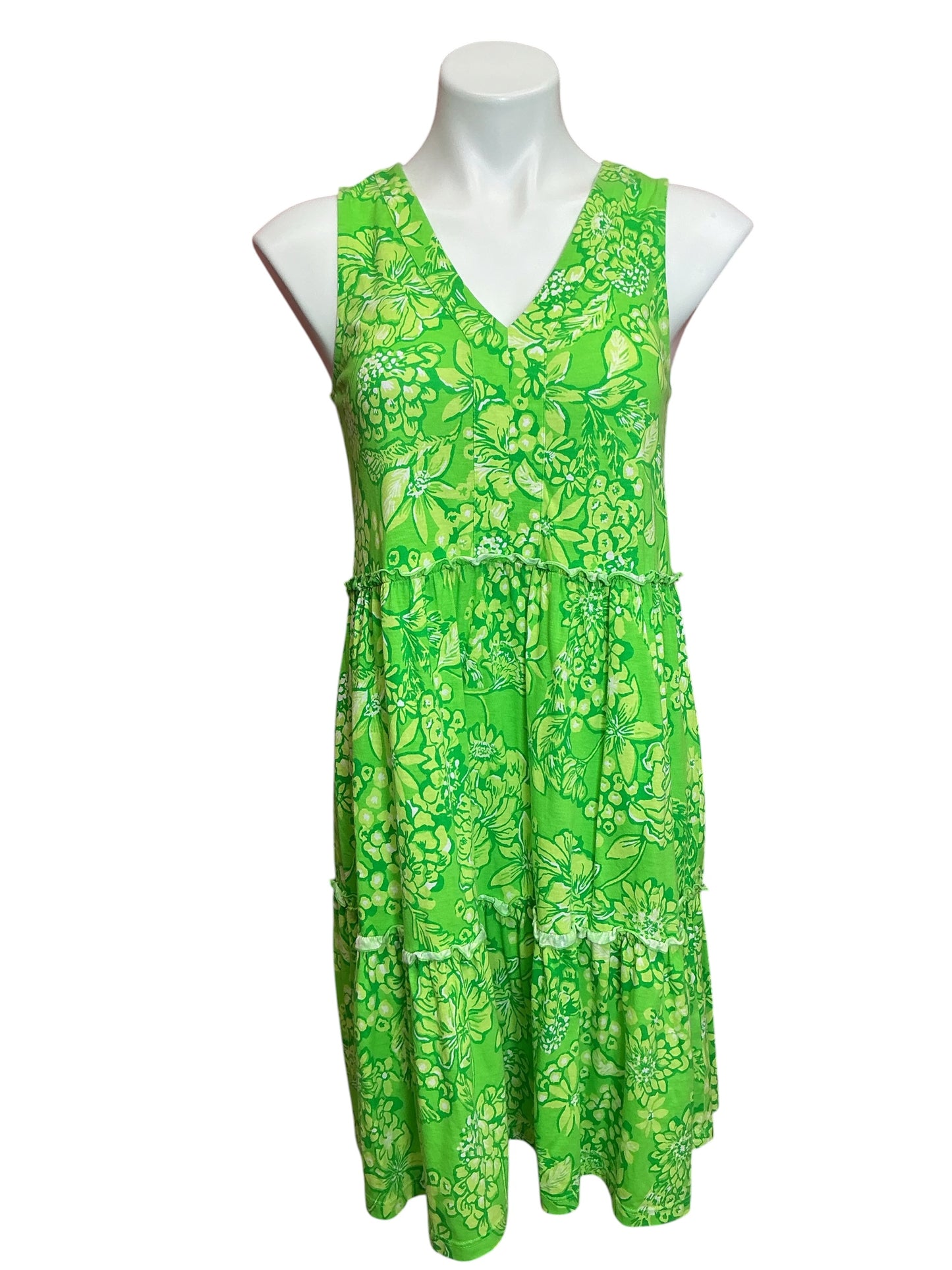 Lilly Pulitzer Lorina Swing Dress Limeade It’s A Spring Thing - Size XS