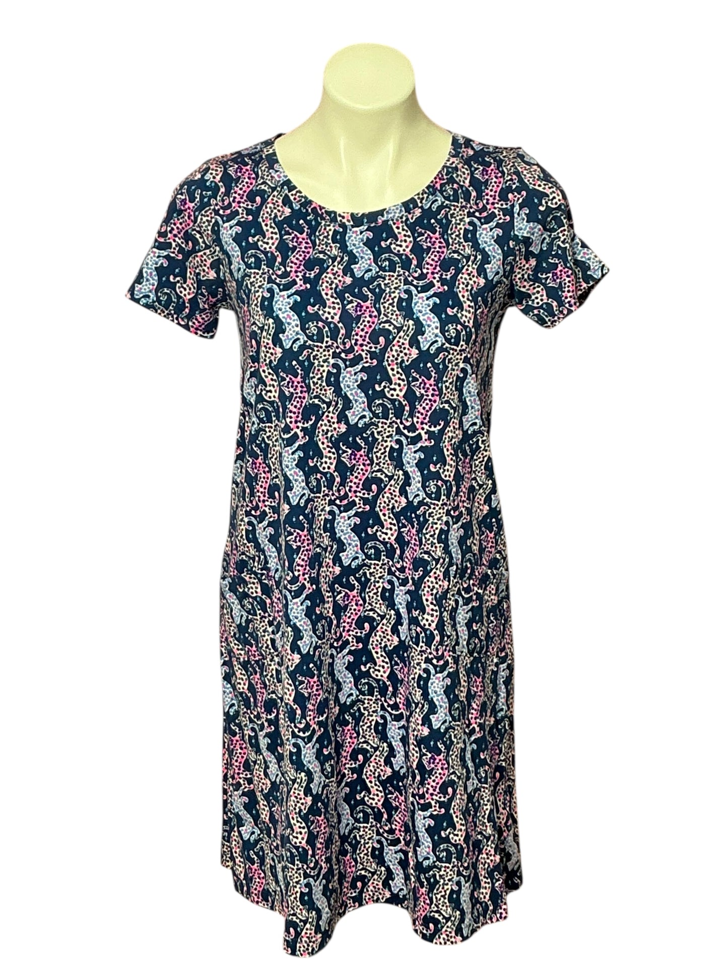 Lilly Pulitzer Cody Dress - Oyster Bay Navy On The Catwalk - Size S