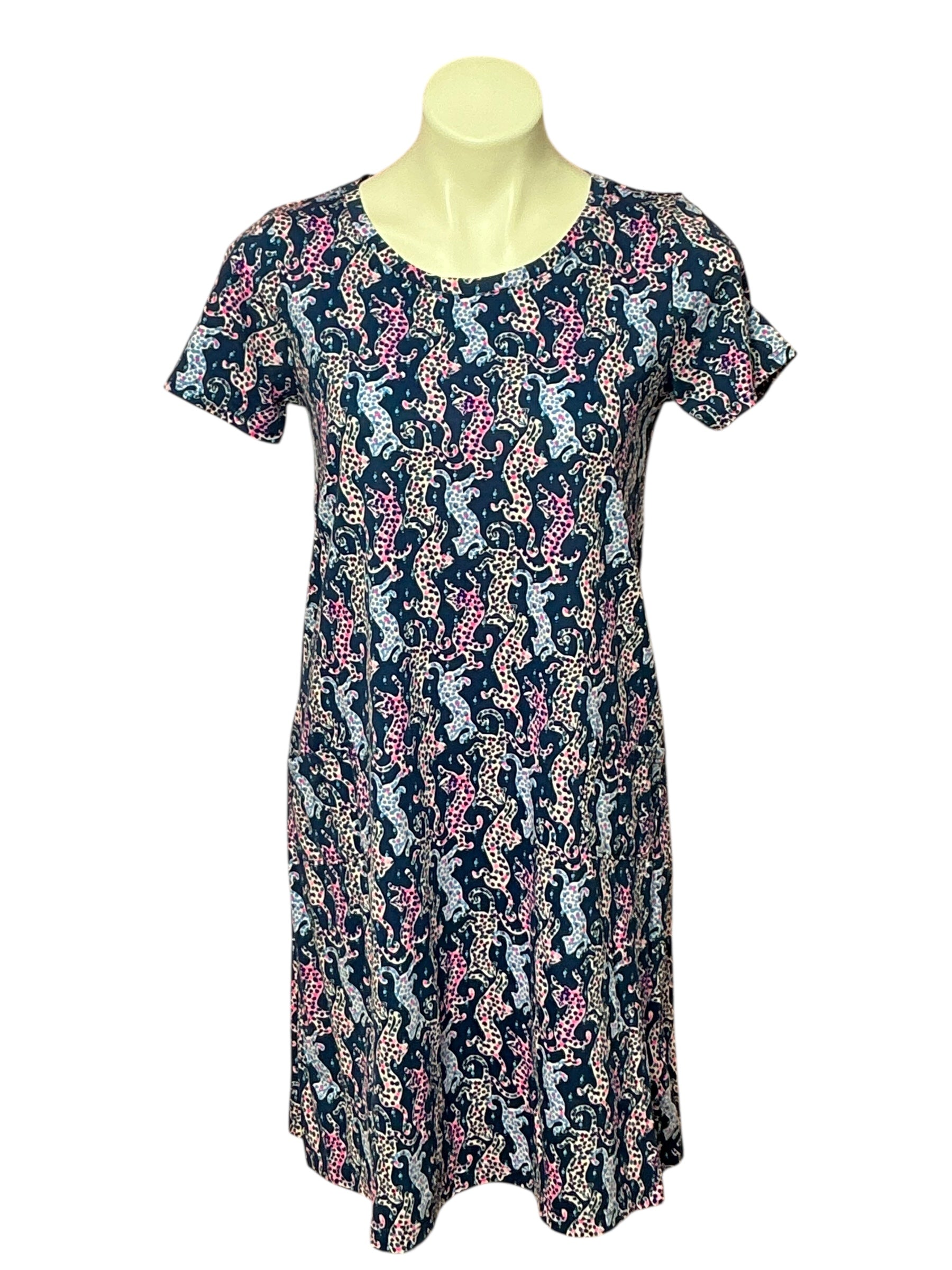 Lilly Pulitzer Cody Dress - Oyster Bay Navy On The Catwalk - Size S