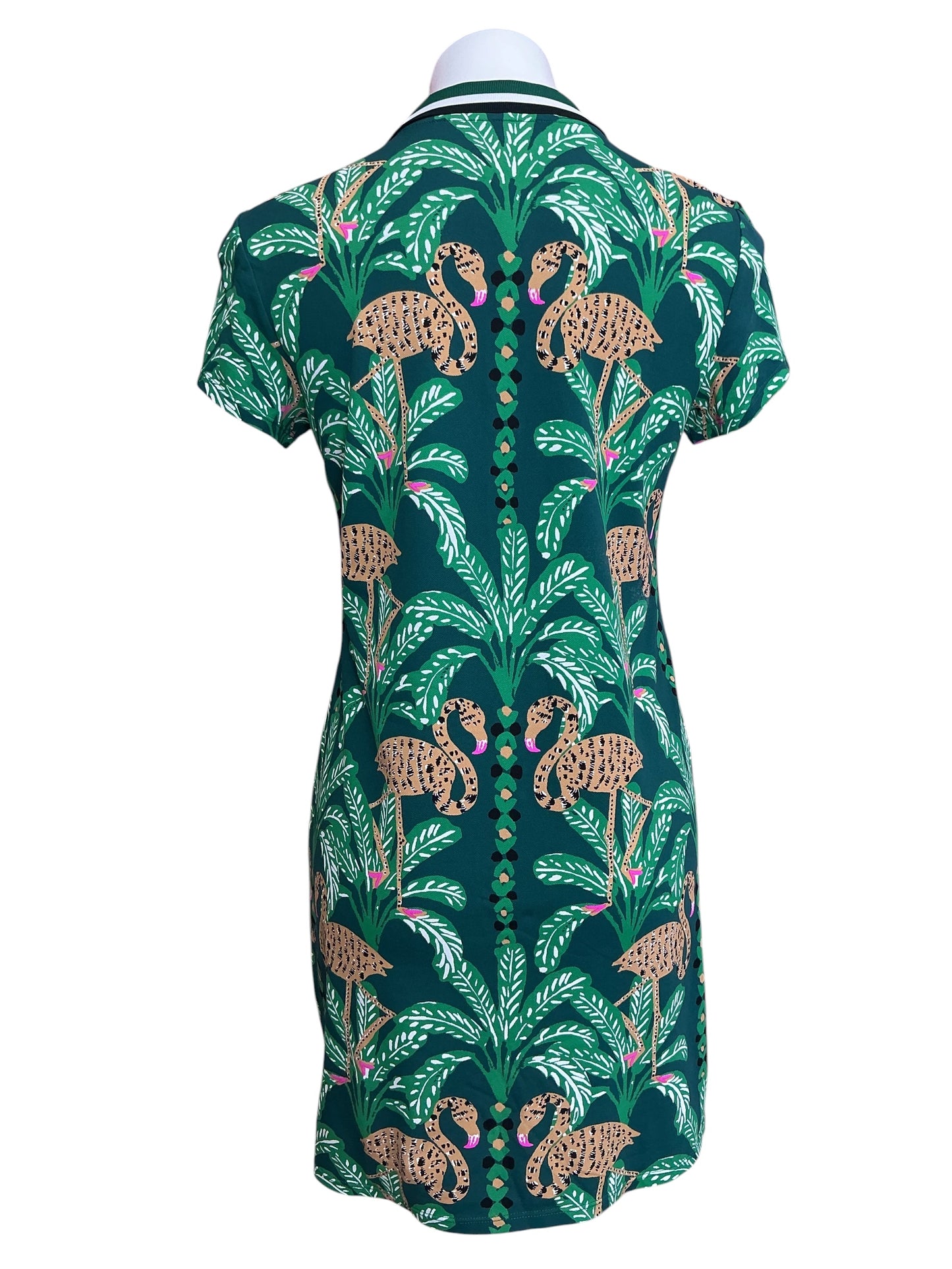 Lilly Pulitzer Frida Scallop Polo Dress Bermuda Green See You Later - Size S