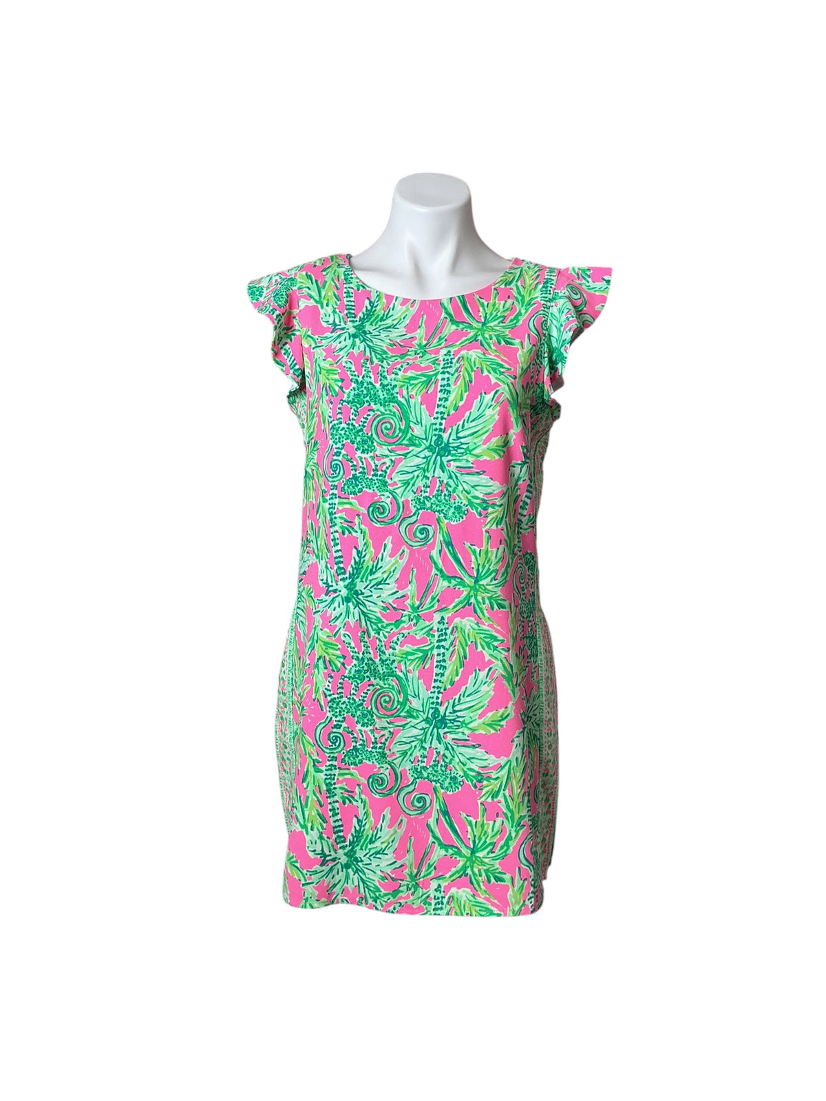 Lilly Pulitzer Adda Romper Prosecco Pink Hangin Around - Size 8