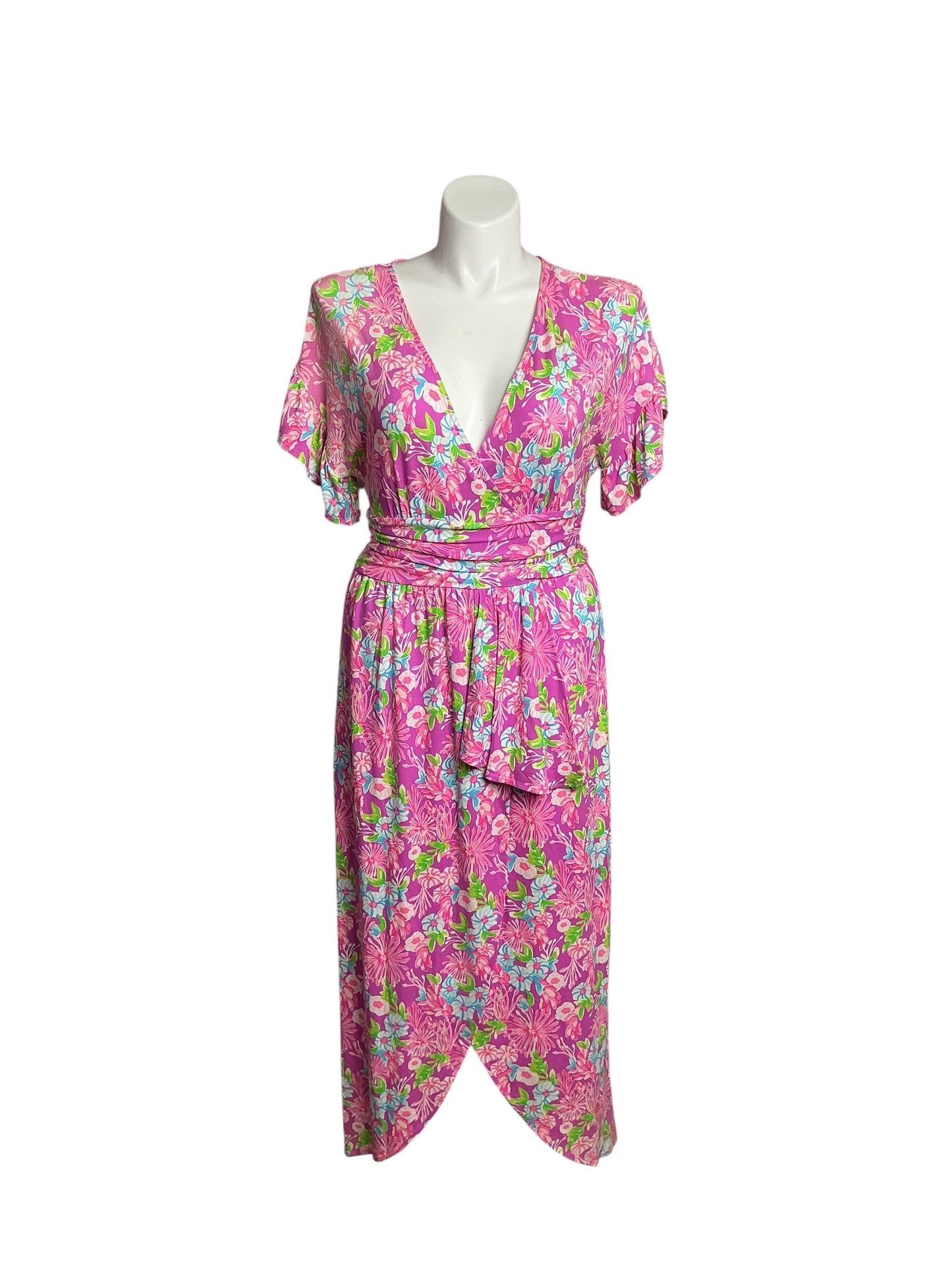 Lilly Pulitzer- NWT Anchorage Midi Dress Amethyst Moms The Word Size L