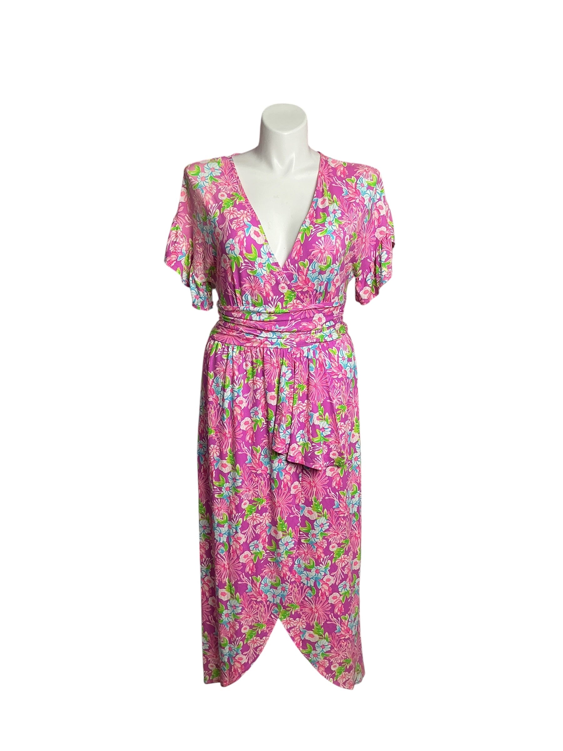 Lilly Pulitzer- NWT Anchorage Midi Dress Amethyst Moms The Word Size L