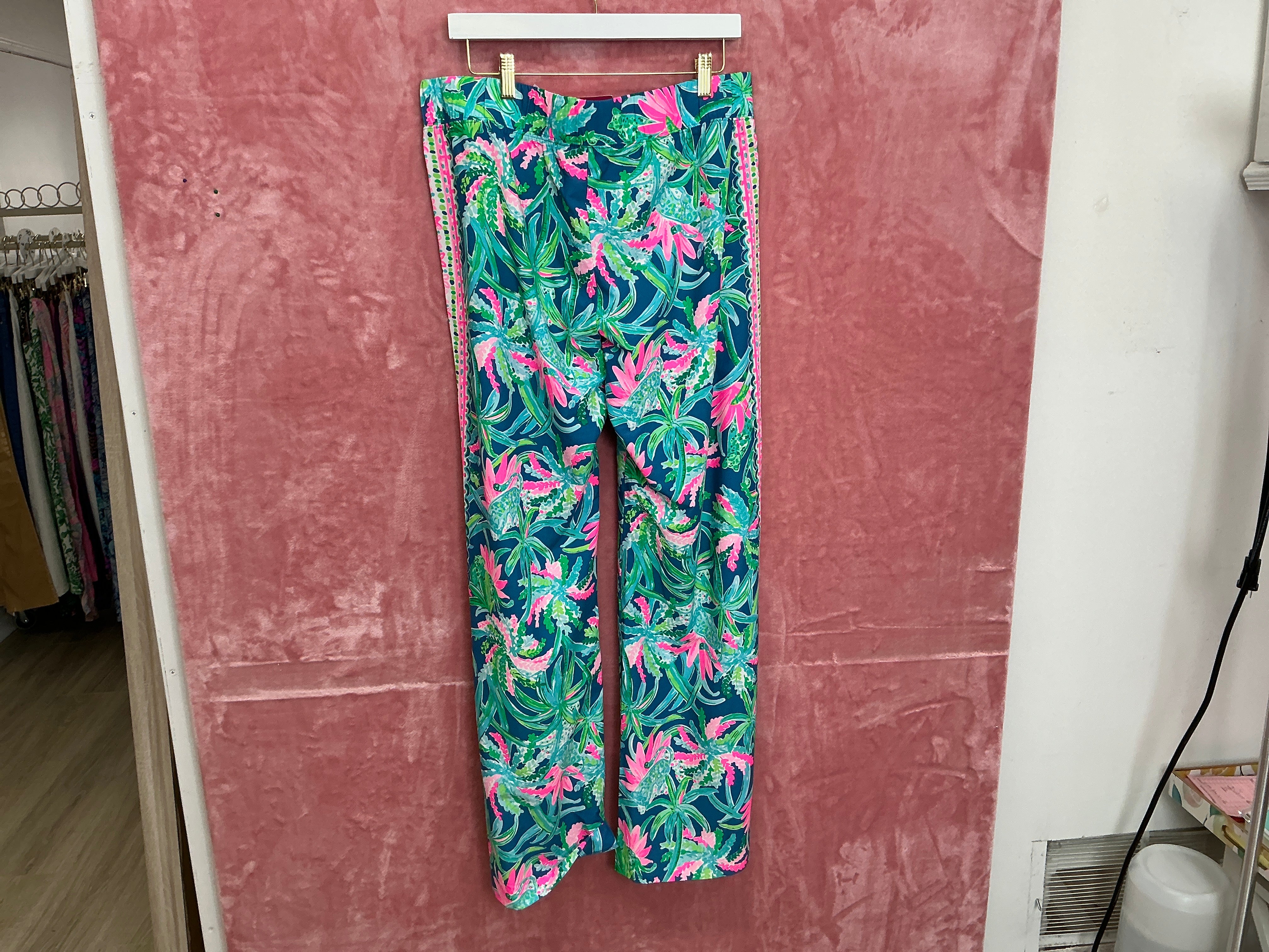 Lilly Pulitzer Bal Harbor Palazzo Pants NWT, Macaw Blue , Size L