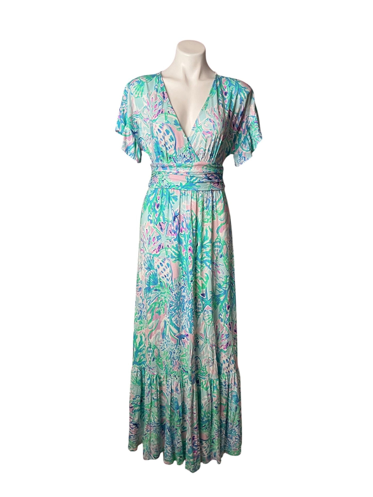 Lilly Pulitzer Jessi Midi Dress Amethyst Tin Craysea - Size S