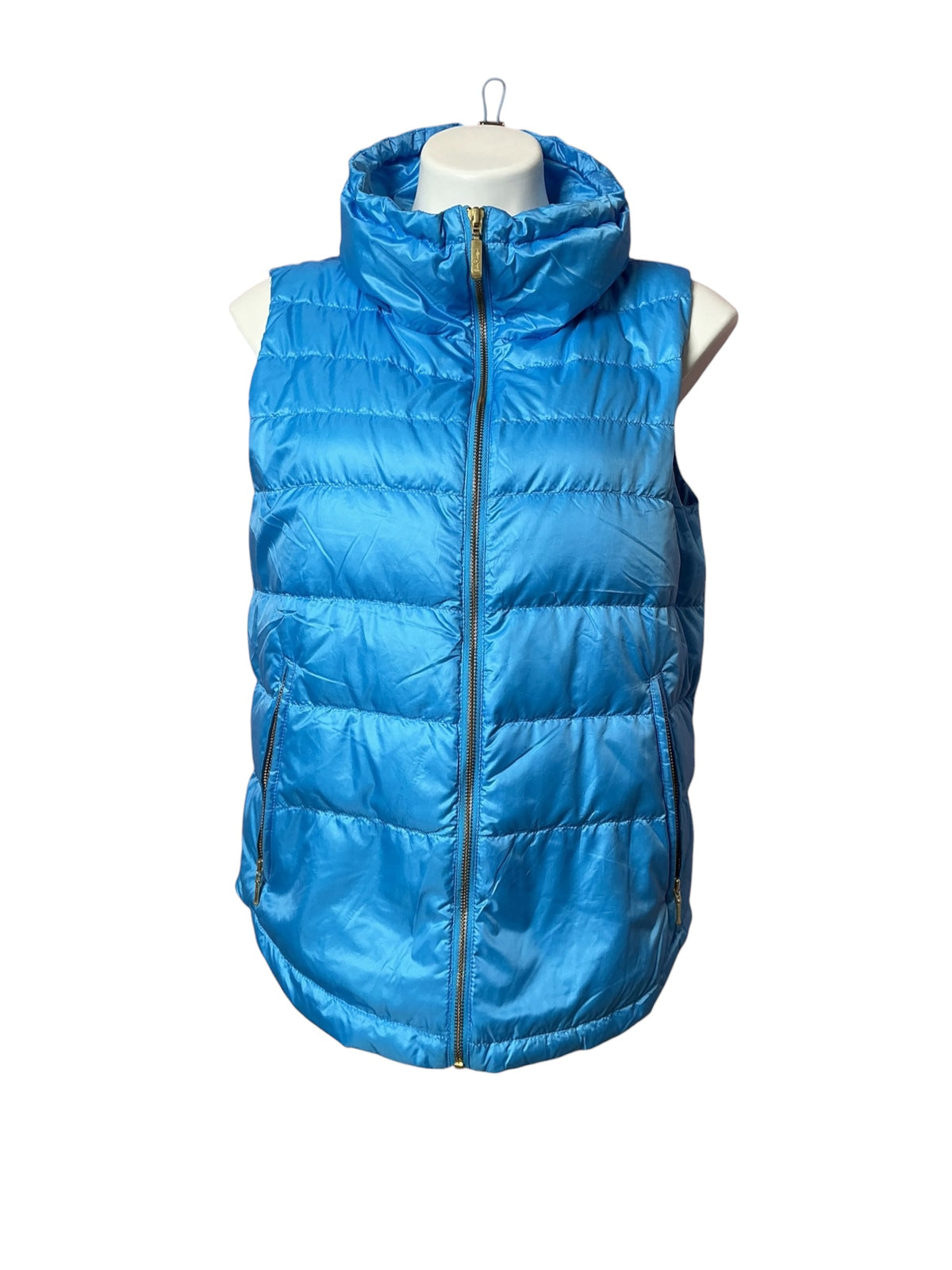 Lilly Pulitzer Palm Paradise Puffer Vest Zanzibar Blue - Size L