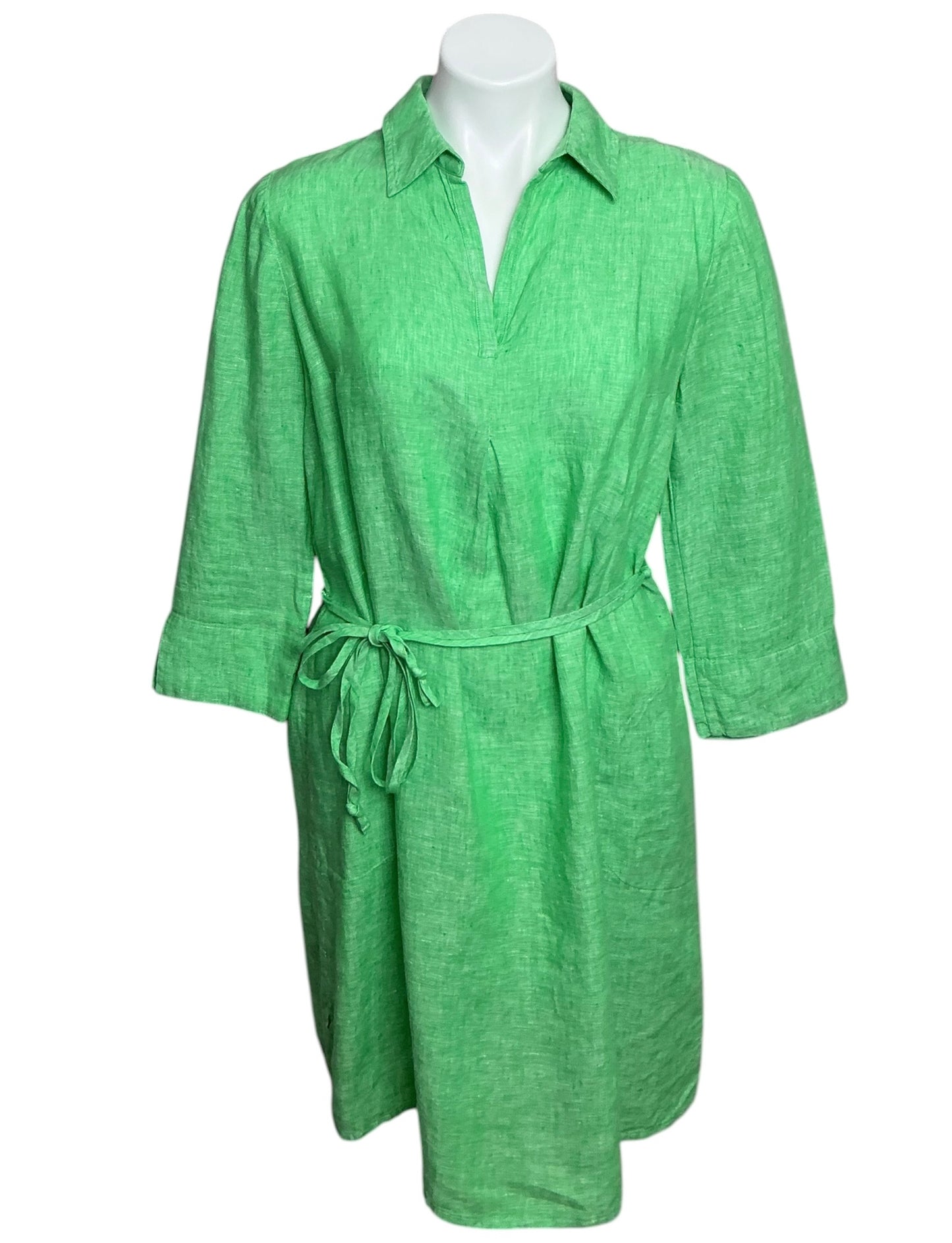 Lilly Pulitzer Pilar Tunic Linen Dress Gecko Green - Size S