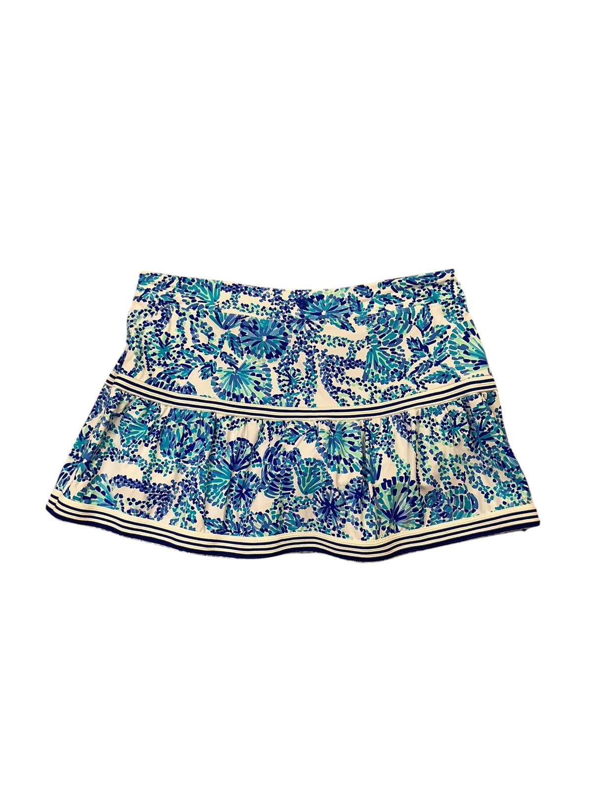 Lilly Pulitzer Dara Skort UPF 50+ Turquoise Oasis Shell Me You Love Me - Size L