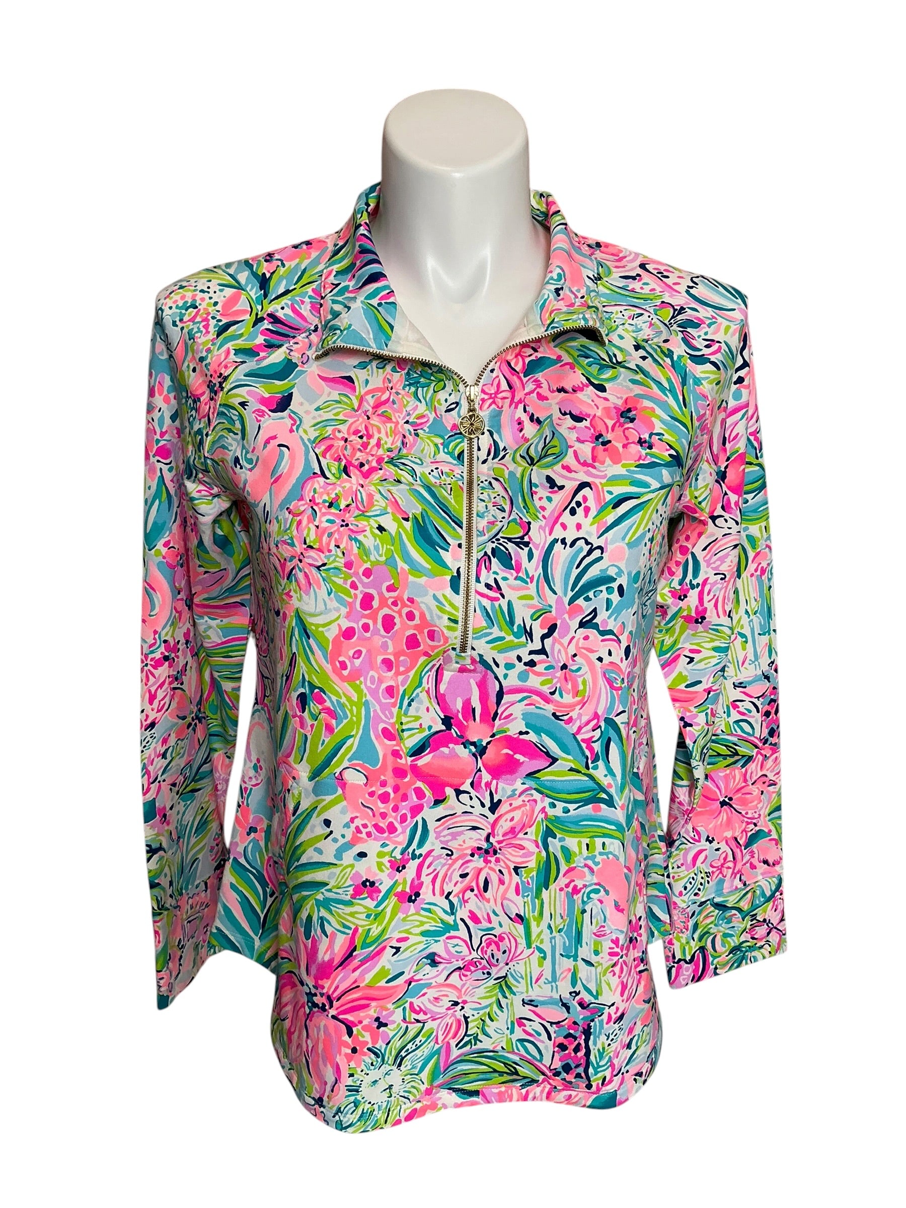 Lilly Pulitzer NWT Skipper Popover Multi Lilly’s Favorite Things - Size L