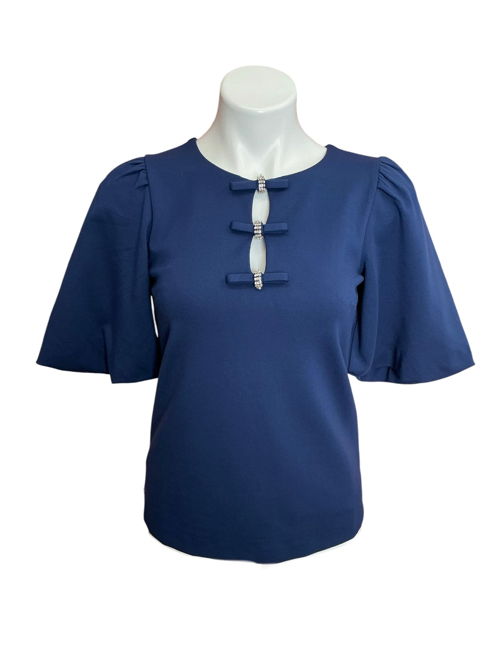 Lilly Pulitzer NWT Ethenia Knit Top Low Tide Navy - Size XS