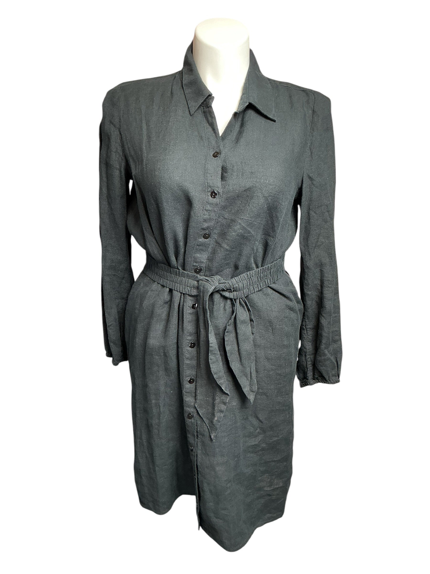 Lilly Pulitzer Bethanne Knee Length Linen Dress -  Onyx - Size 12