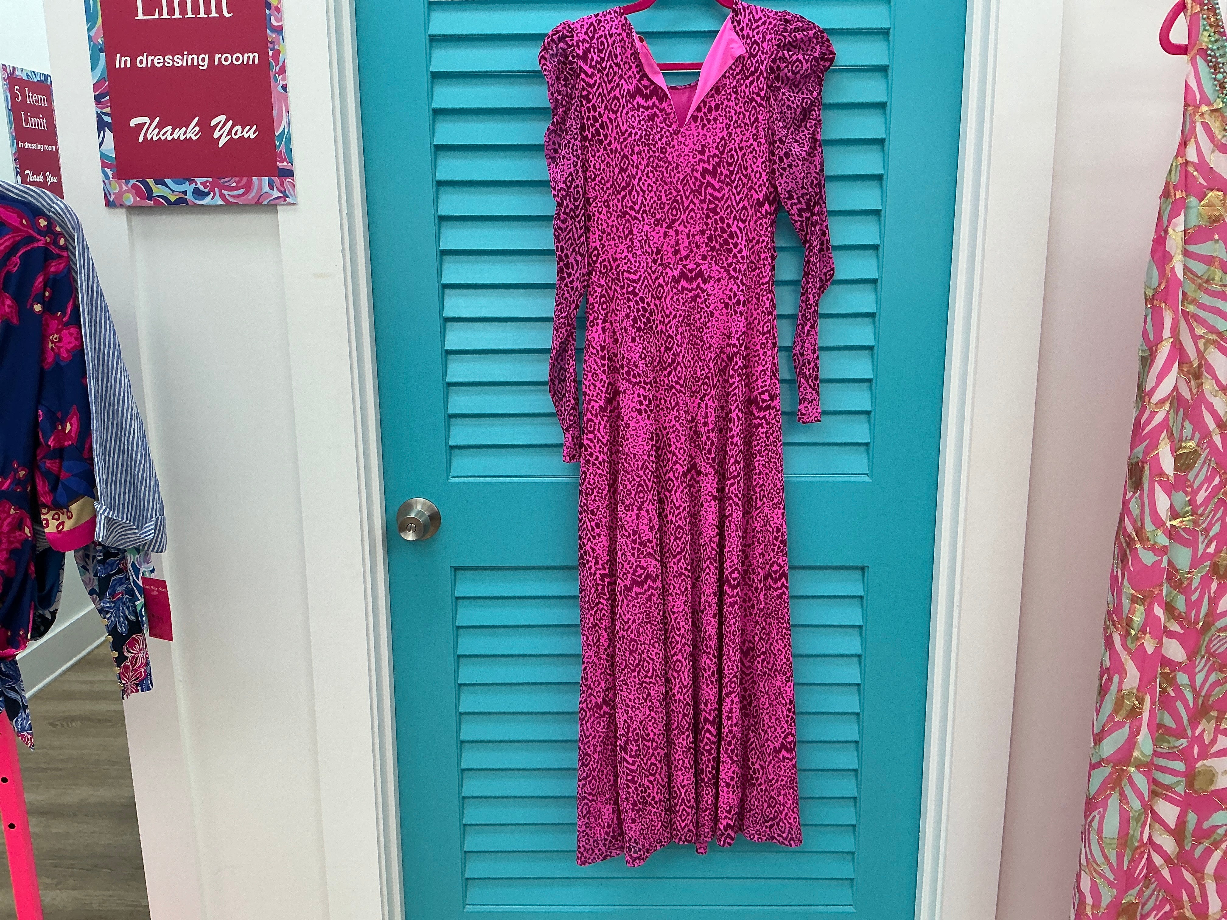 Lilly Pulitzer NWT Presile Long Sleeve Mesh Midi Dress - Size S