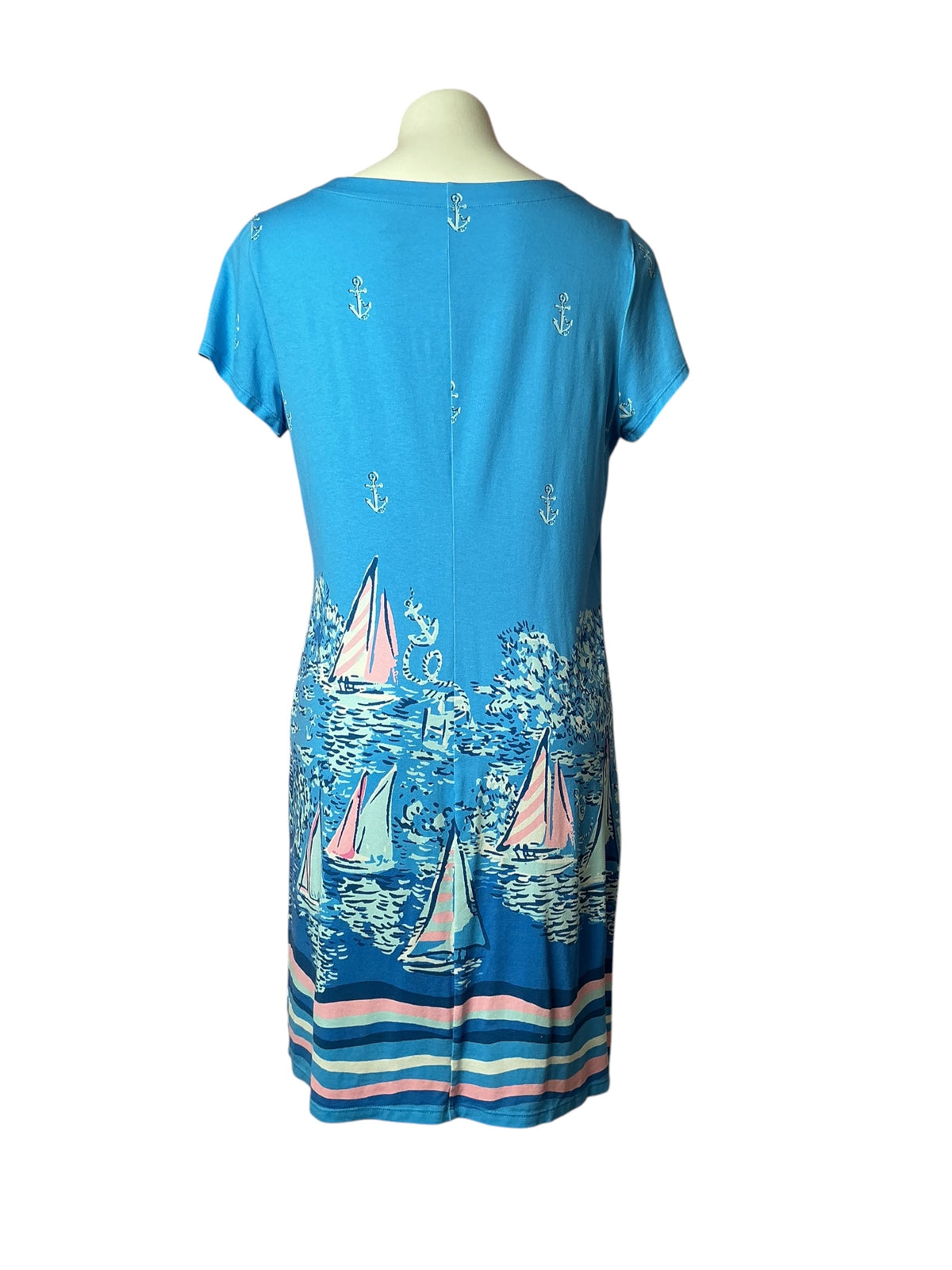 Lilly Pulitzer Sophiletta Minidress Lunar Blue A Lil Nauti - Size L
