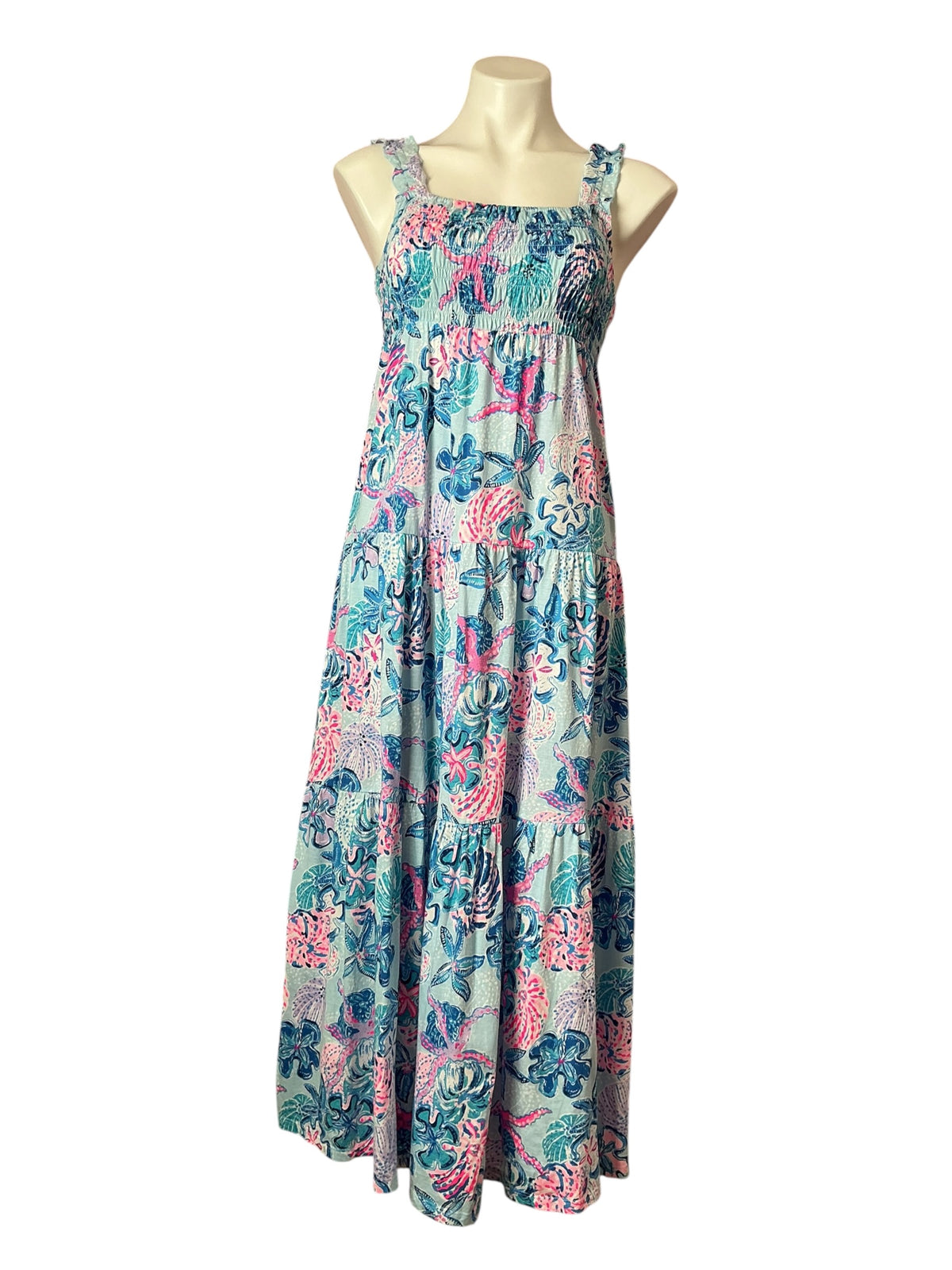 Lilly Pulitzer NWT Mini Hadly Maxi Dress Multi Bahamas Beachcomber - Size XL
