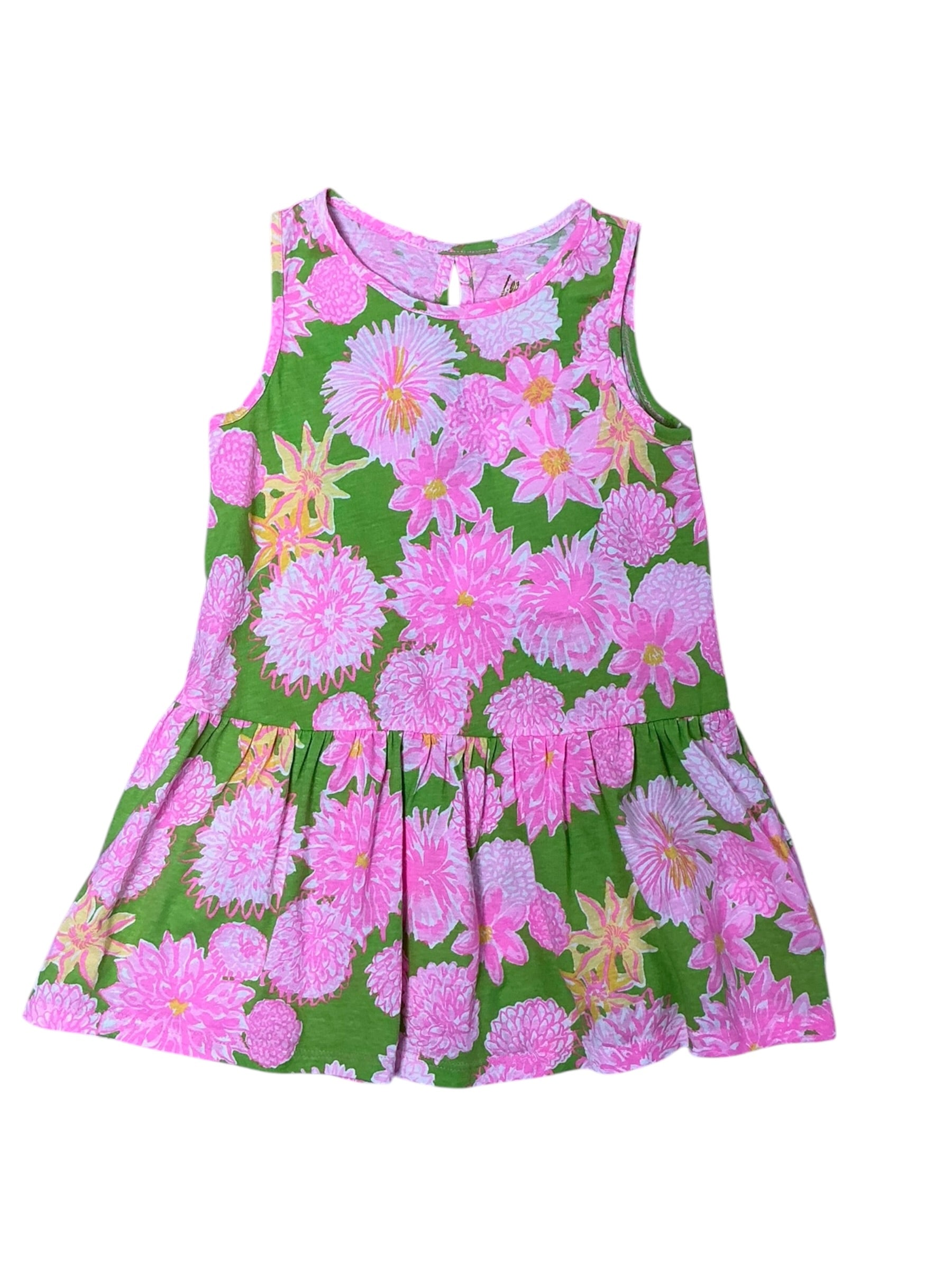 Lilly Pulitzer NWT Girls Mini Dixi Dress - Multi Seaside Garden - Size XS