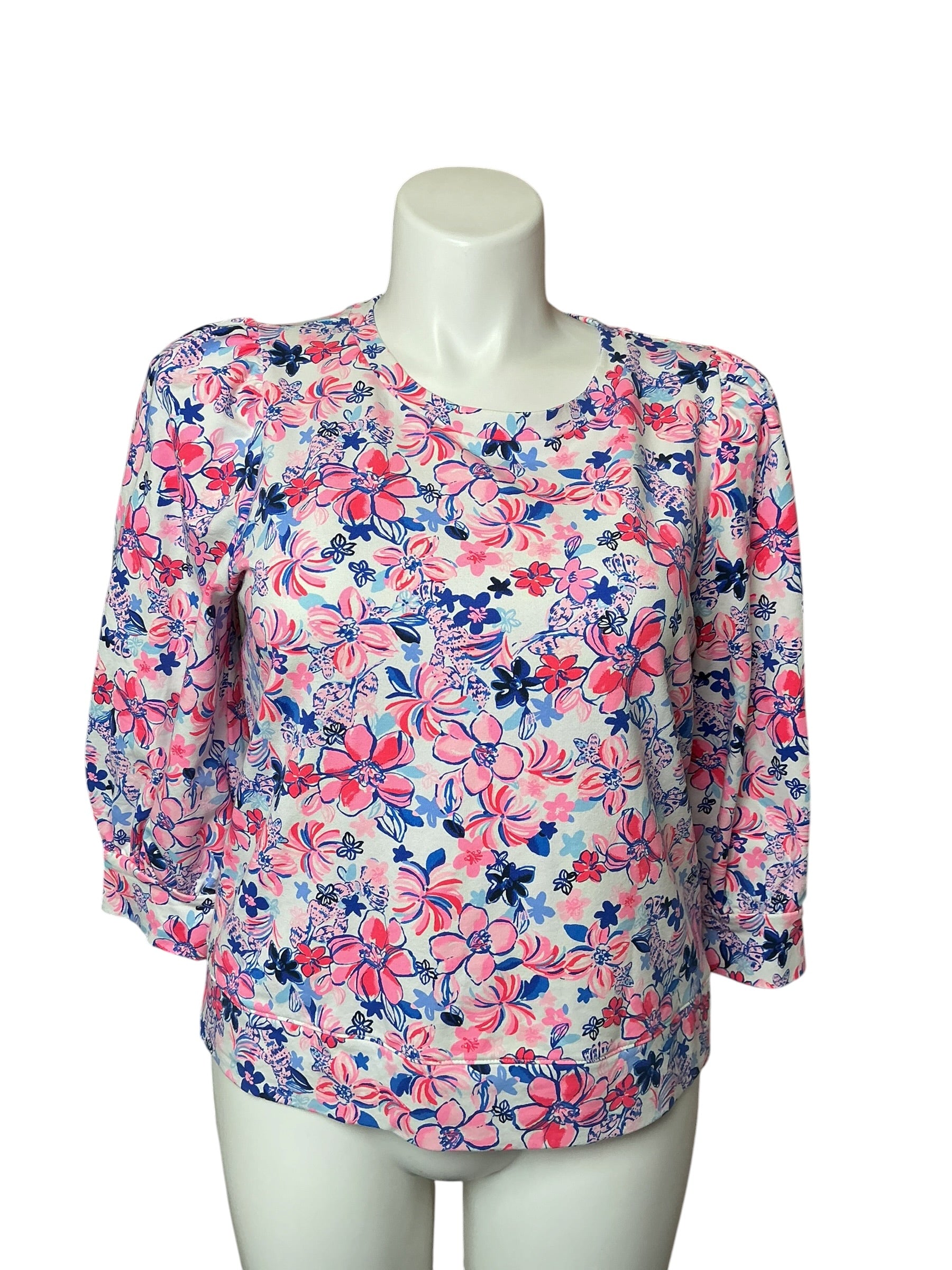 Lilly Pulitzer Corden Sweatshirt - Resort  White Party Like A Lobstar - Size L