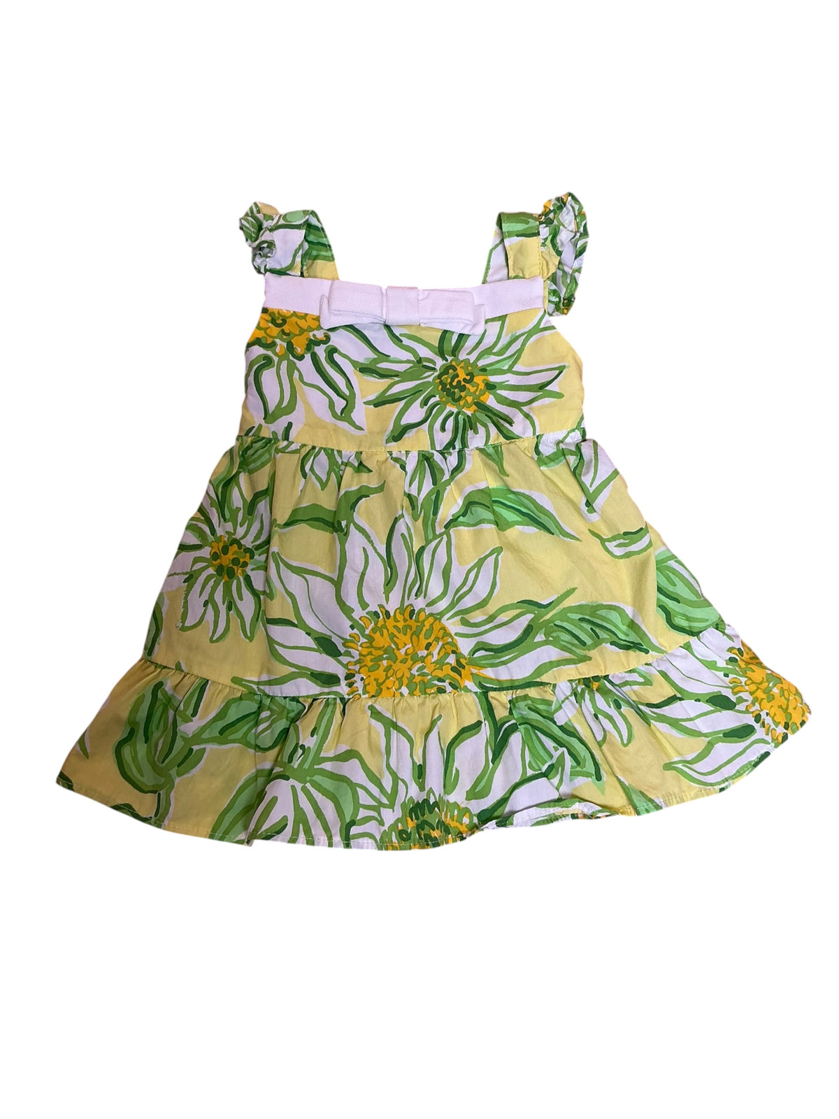 Lilly Pulitzer Charlize Infant Dress Limoncello Sunbelievable - Size 3-6 M