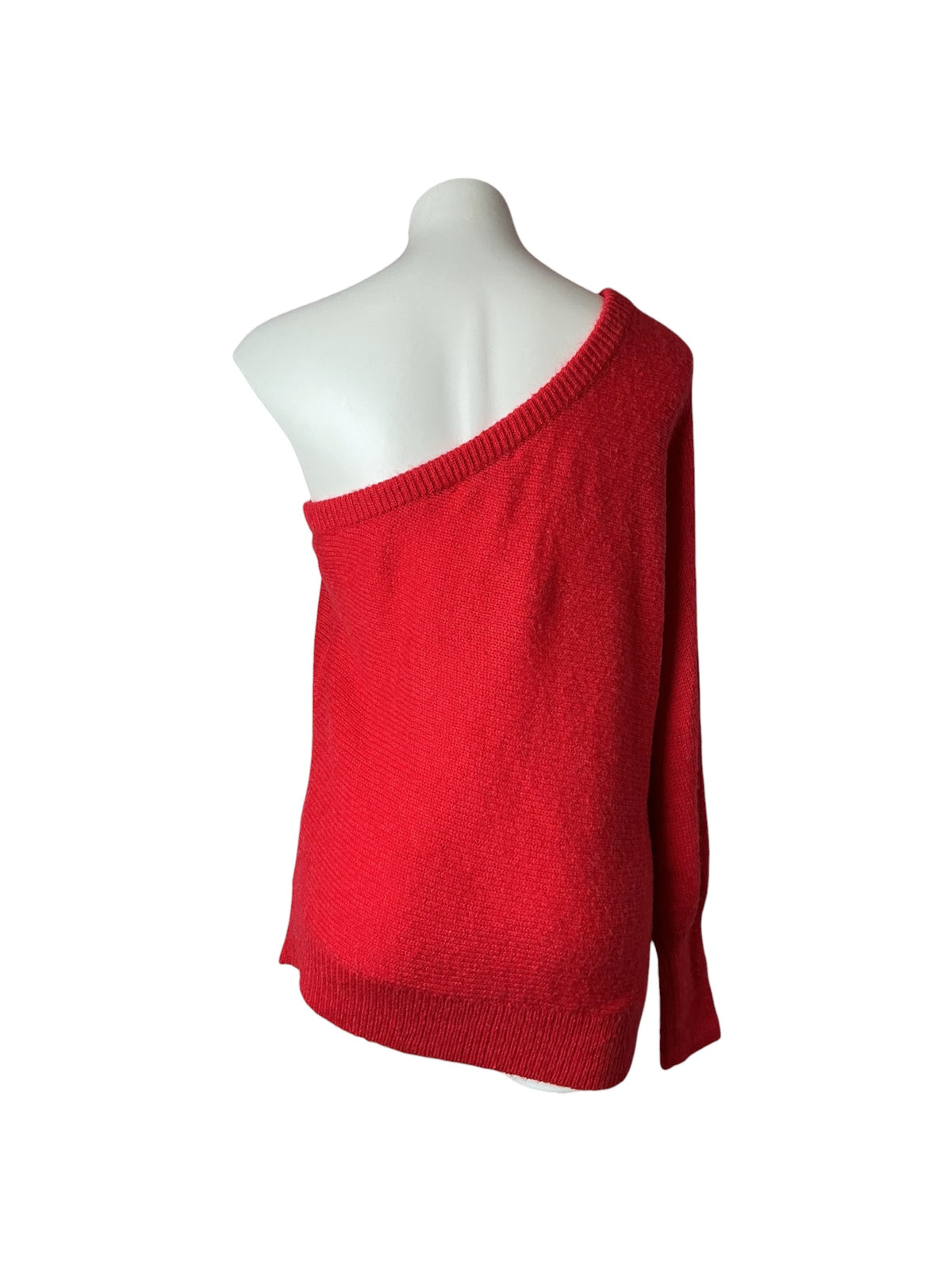 Lilly Pulitzer Maura One-Shoulder Sweater Amaryllis Red - Size L