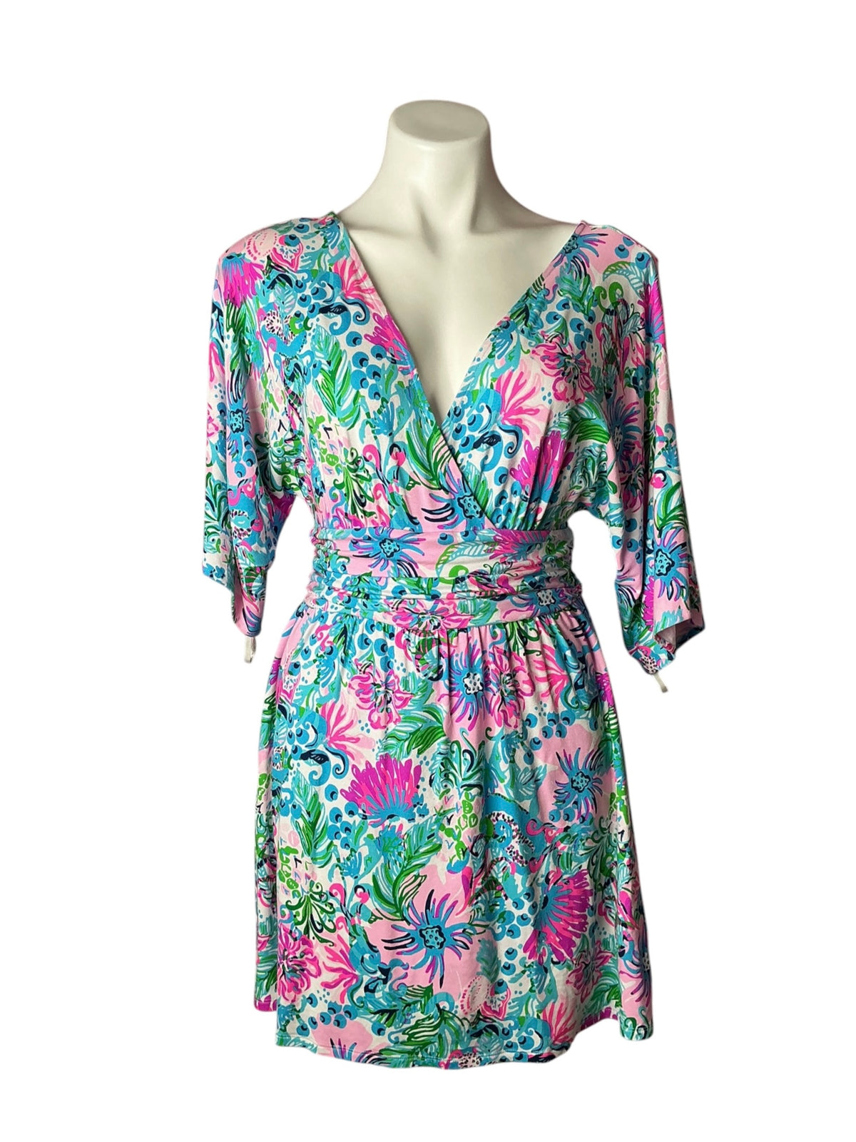 Lilly Pulitzer Parigi Skort Romper Ocean Jewel - Size S