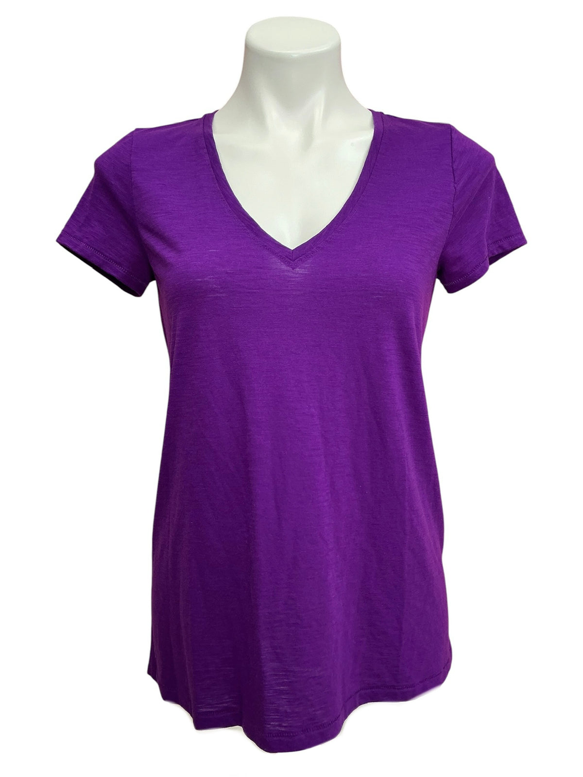 Lilly Pulitzer Etta V Neck Top Acapulco Purple - Size XS