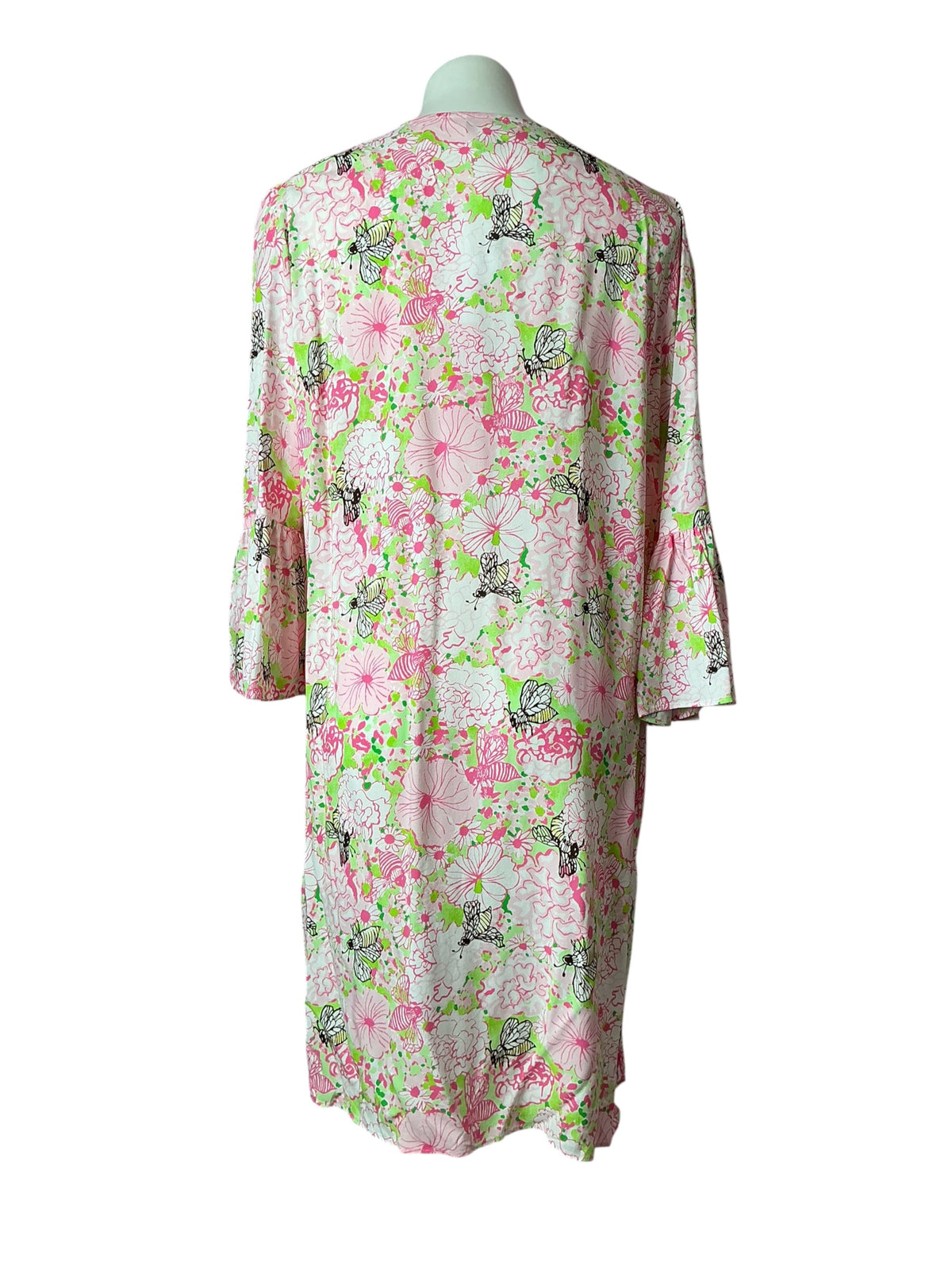 Lilly Pulitzer NWT Danika 3/4 Sleeve Tunic Dress Pistachio Macaron Bees Knees - Size 14