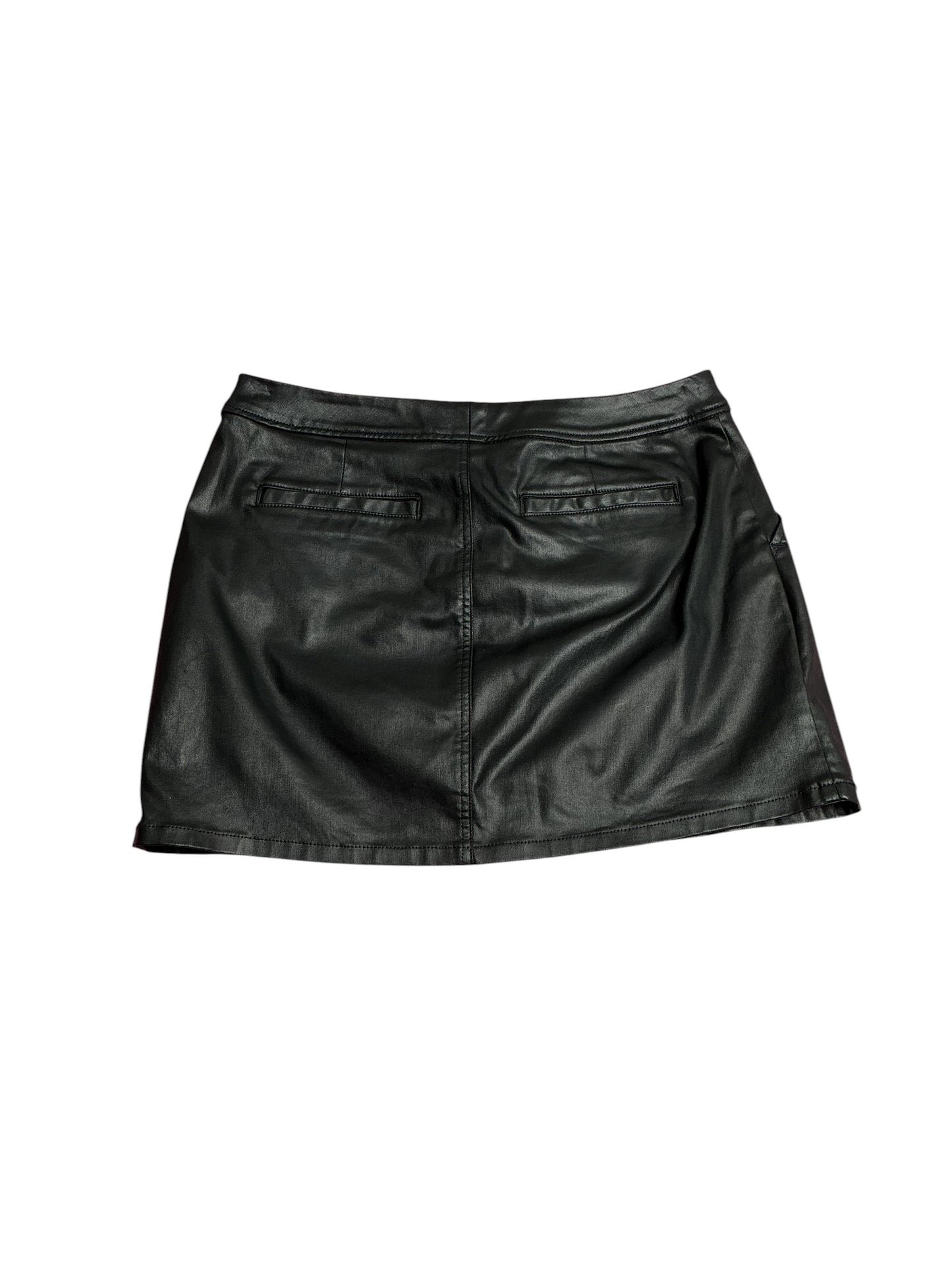 Lilly Pulitzer- Colette Stretch Coated Skirt Black Size 10
