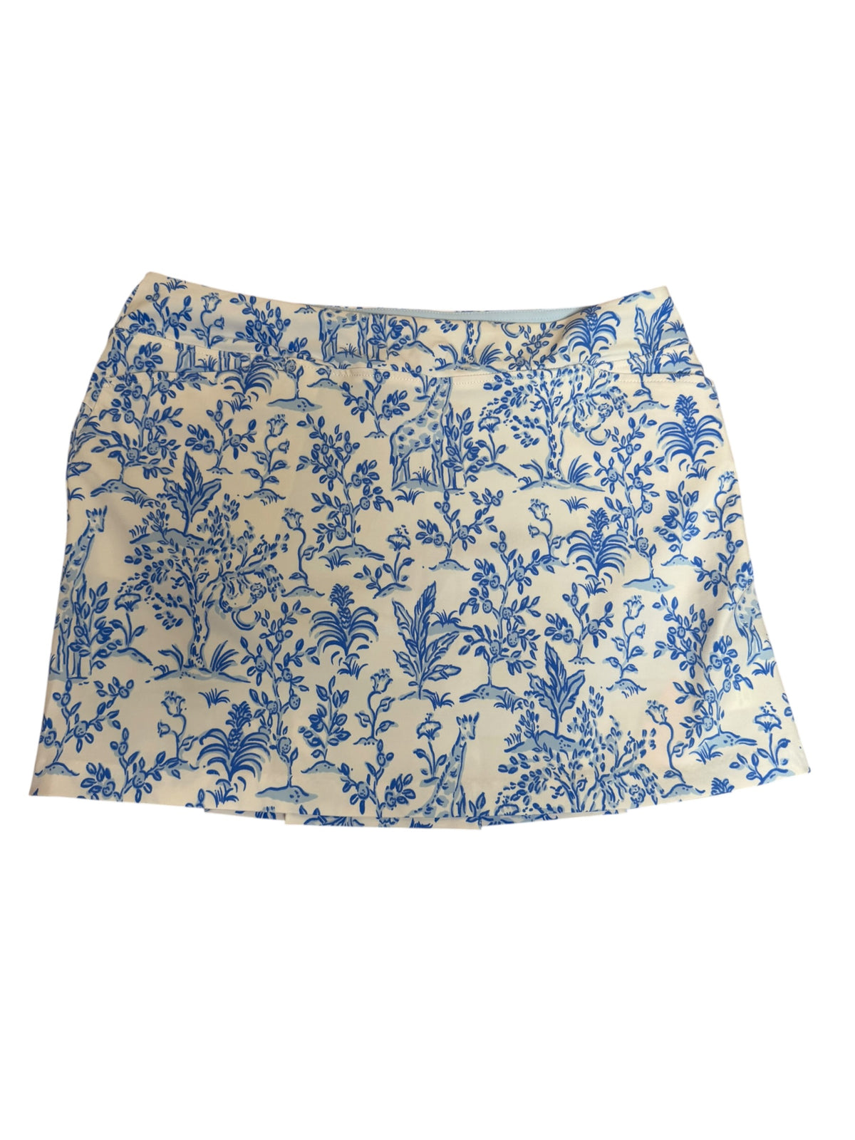 Lilly Pulitzer Luxletic Monica Pleated Skort Resort White Tall Tales - Size 14