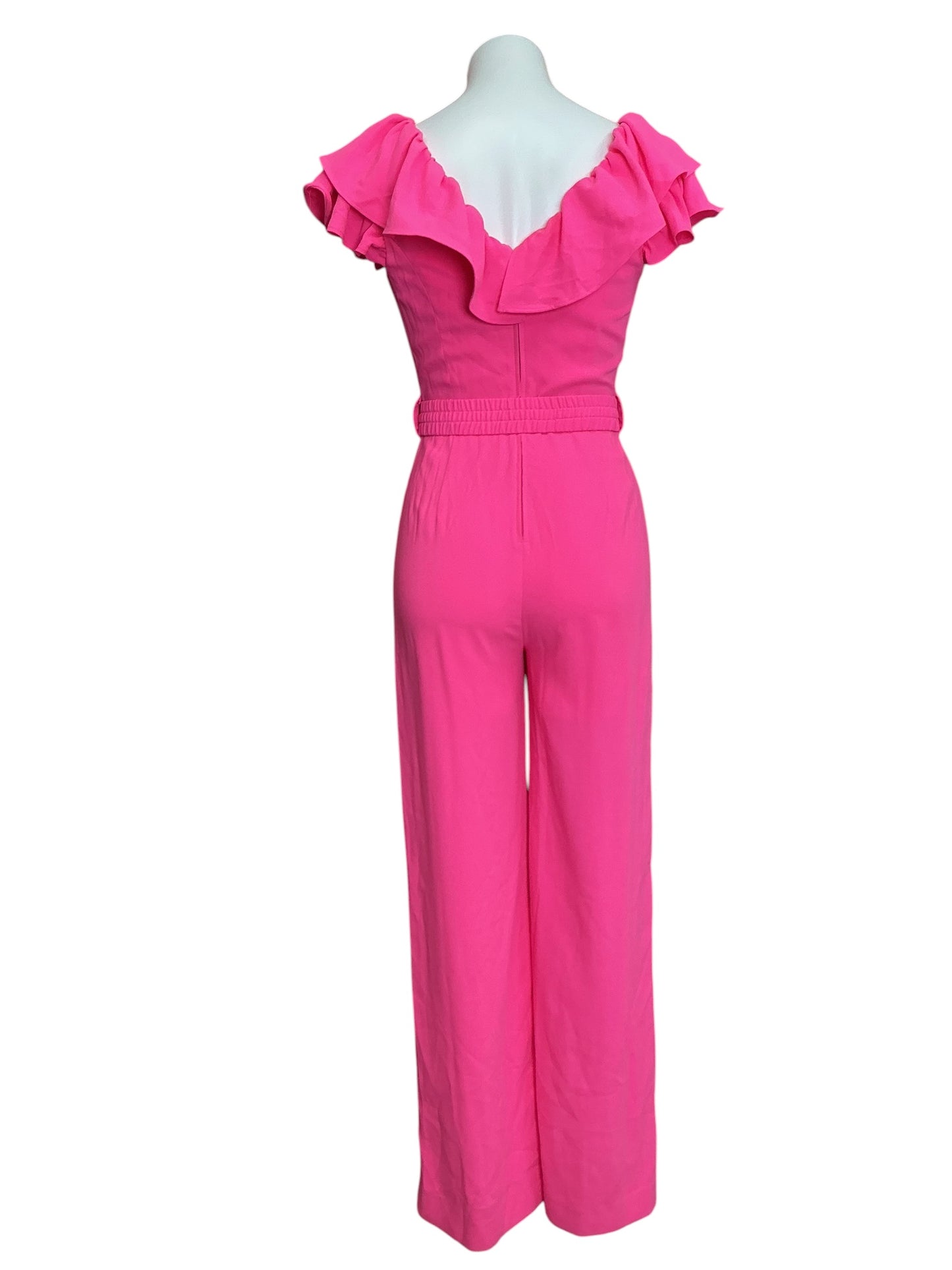 Lilly Pulitzer NWT Cassian Ruffle Jumpsuit Aura Pink - Size 0