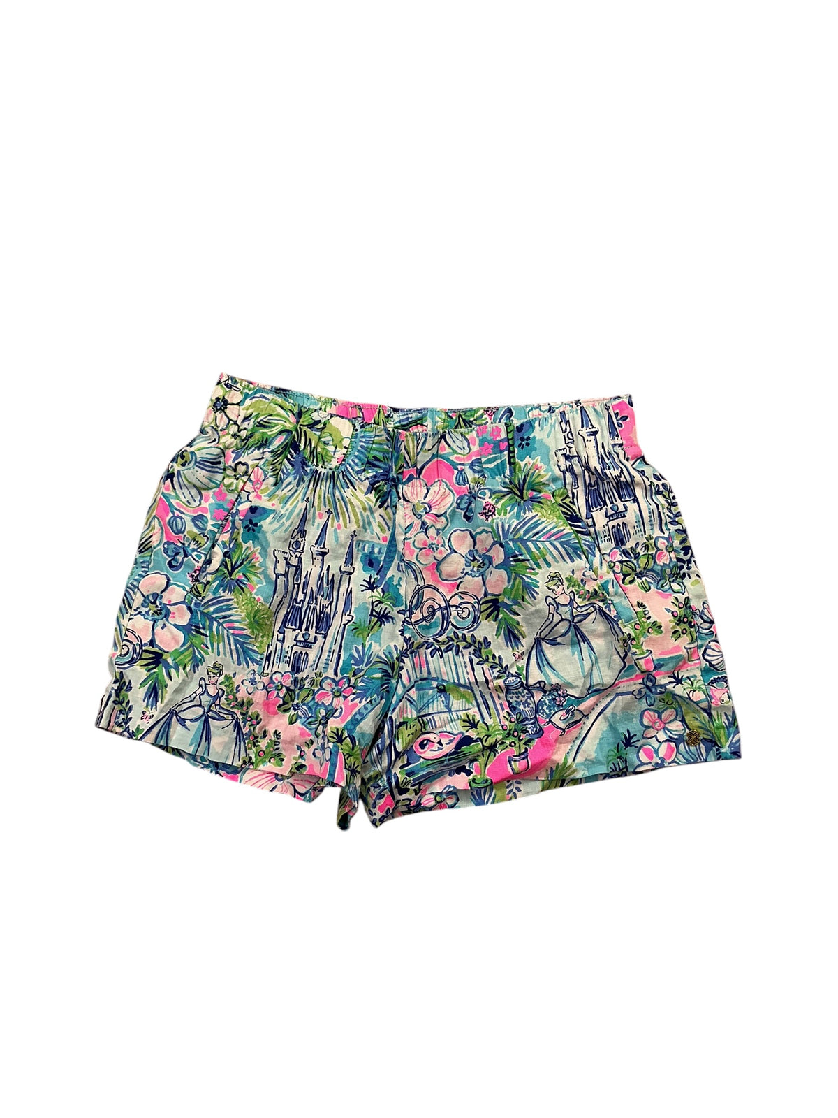 Lilly Pulitzer X Disney Celebrating Cinderella Lilo Shorts Lilly Loves Cinderella - Size S