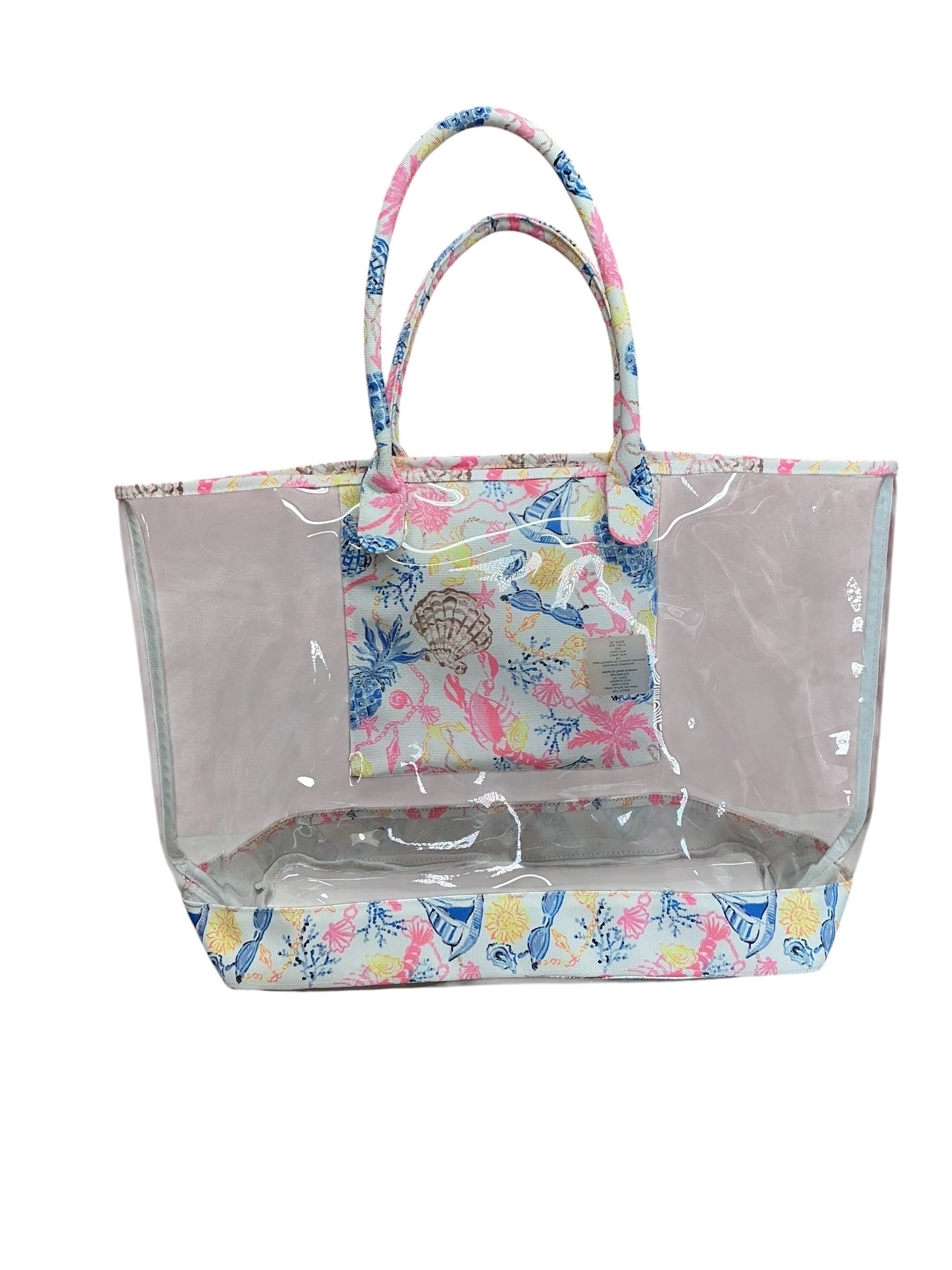 Lilly Pulitzer Clear Beach Tote Barefoot Beachcombers