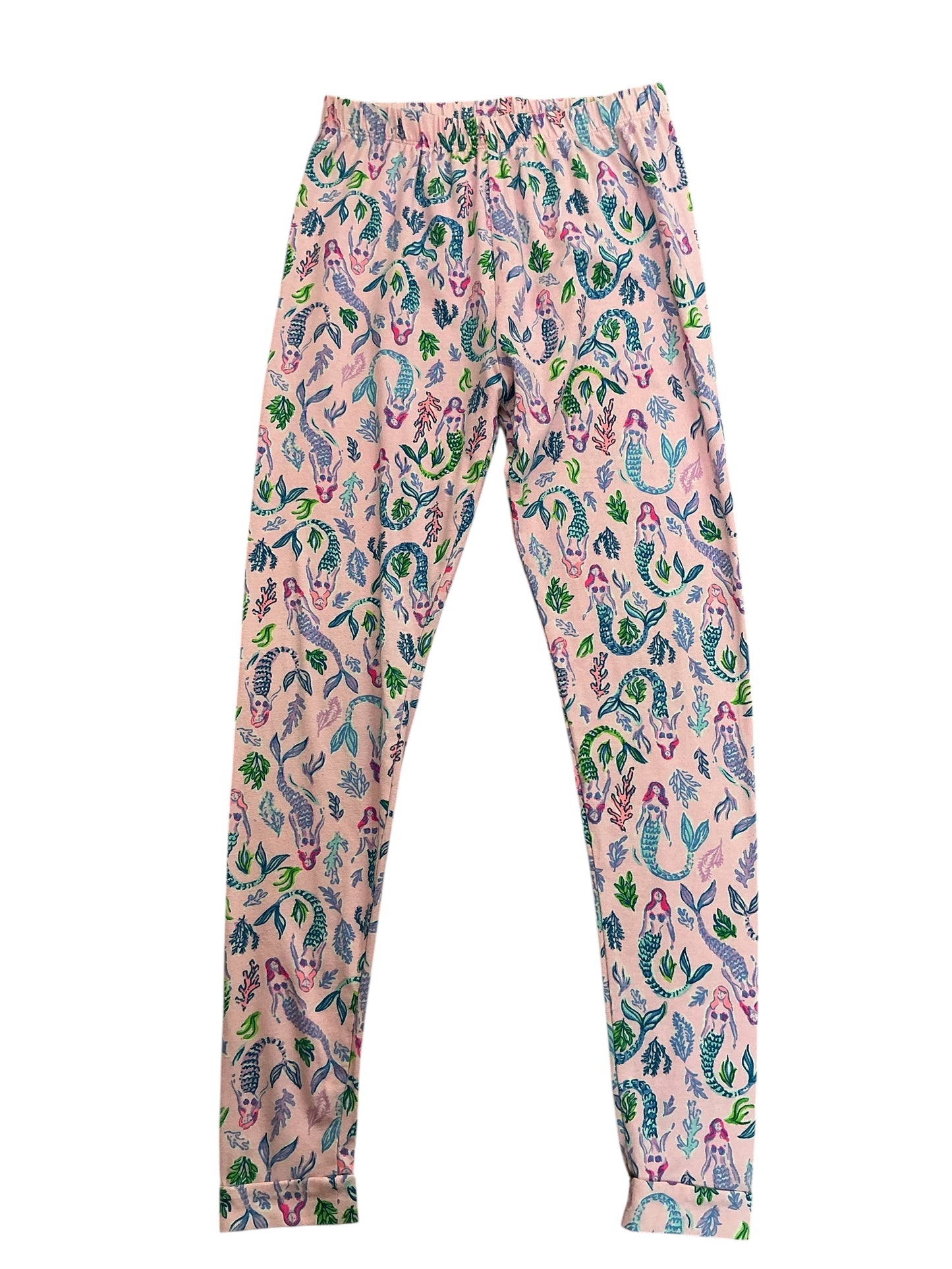 Lilly Pulitzer Girls Mini Sammy Pajamas Set Pink Blossom Girls Night Out - Size 12