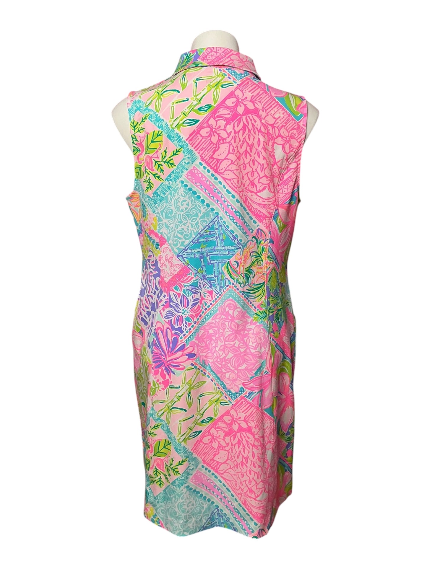 Lilly Pulitzer Luxletic Esmae Dress Block Party - Size 14