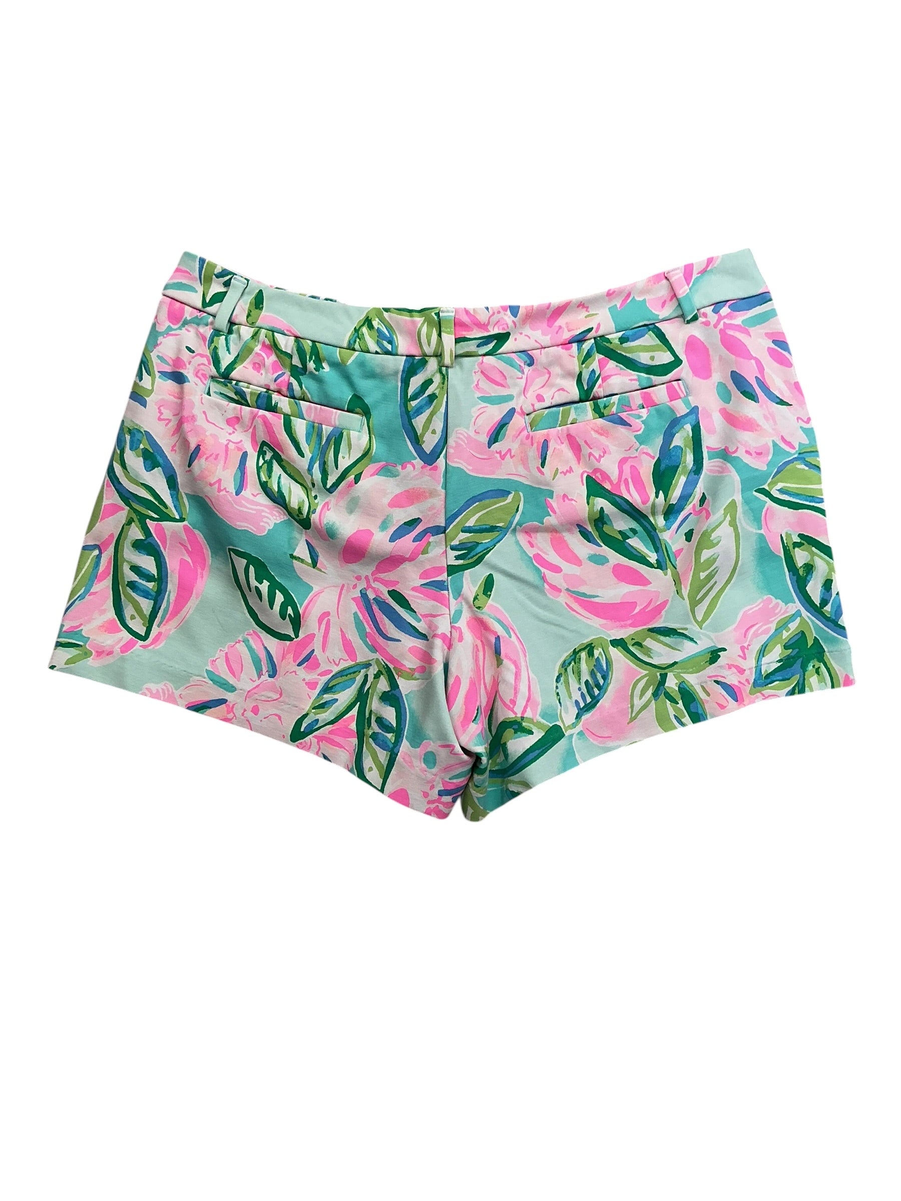 Lilly Pulitzer Callahan Knit Shorts Totally Blossom - Size 14