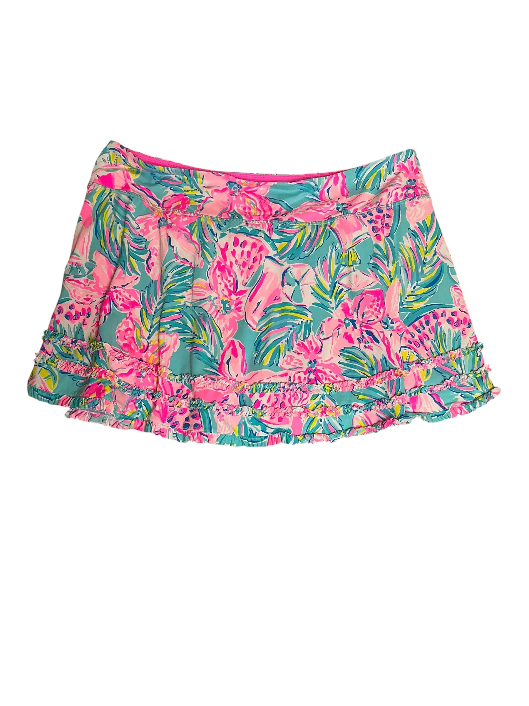 Lilly Pulitzer NWT Fiona Skort UPF 50+ Blue Ibiza Gimme The Juice - Size XL