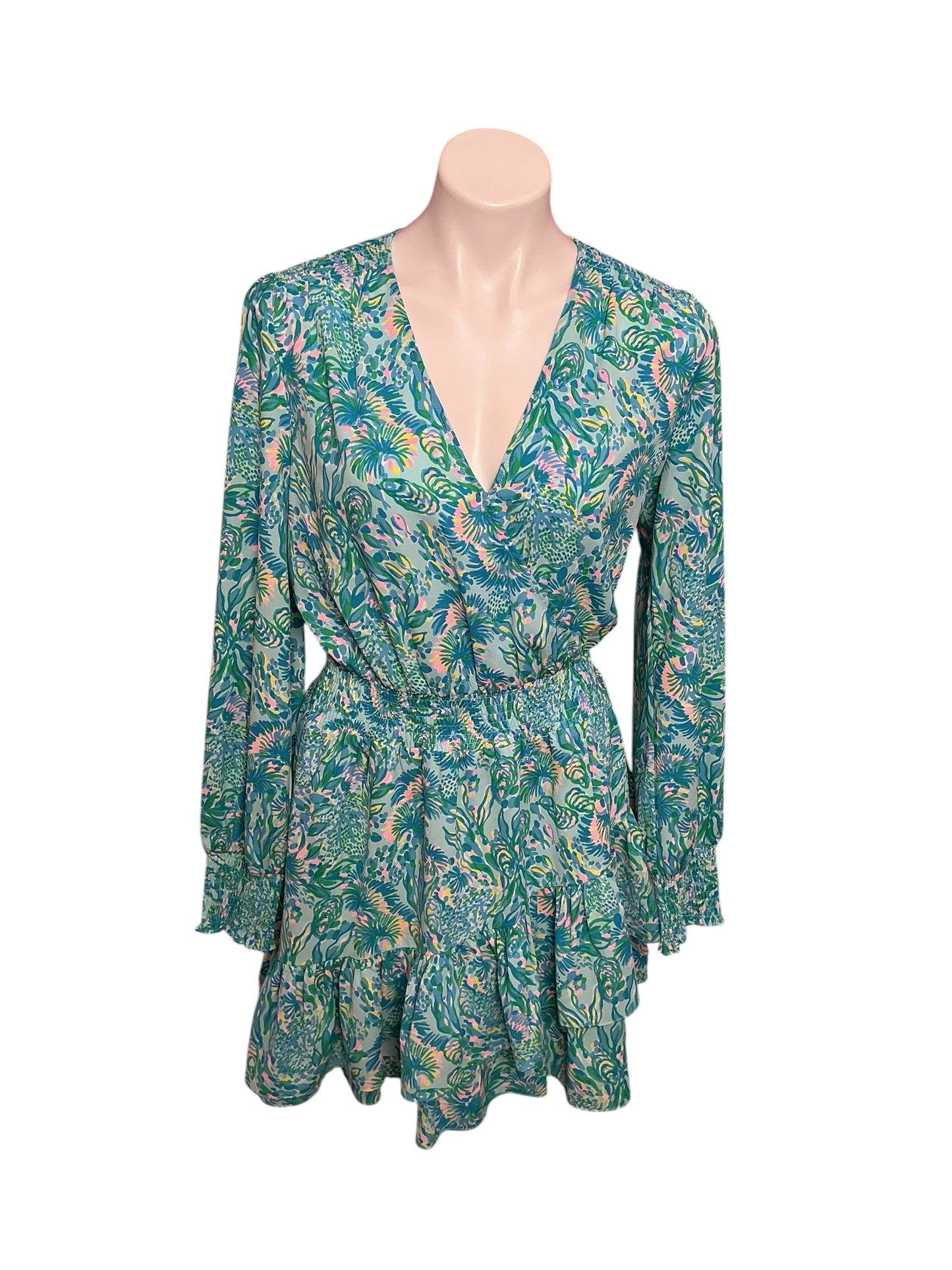 Lilly Pulitzer Cristiana Stretch Dress In Full Bloom - Size 10