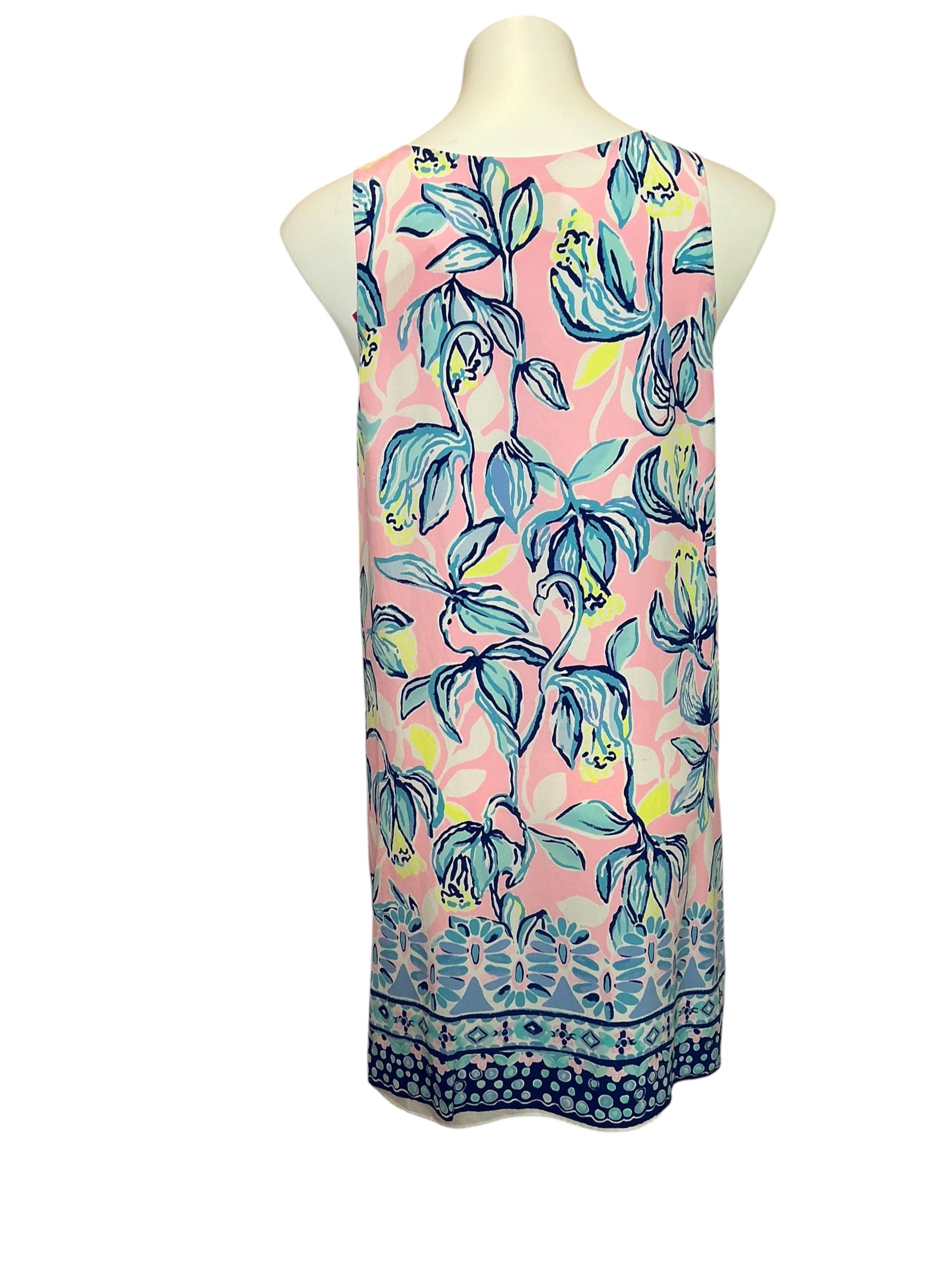 Lilly Pulitzer Jackie Silk Shift Dress Sweet Pea - Size M
