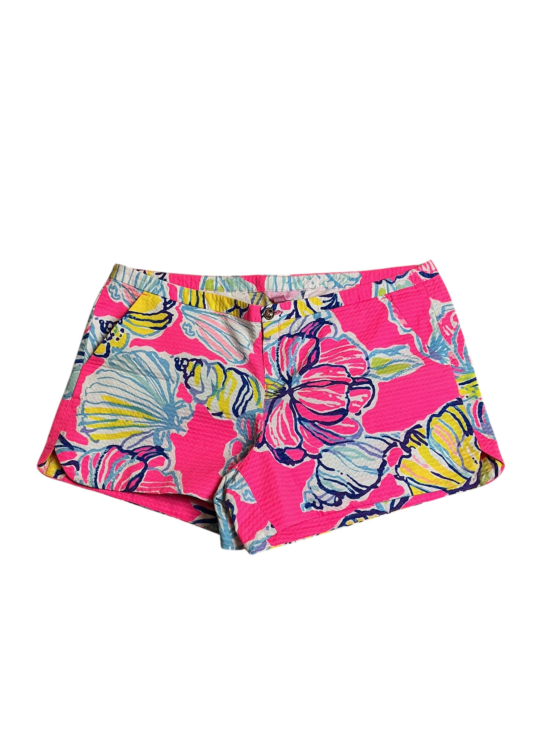 Lilly Pulitzer NWT Adie Short Kir Royal Swept By The Tides - Size 16