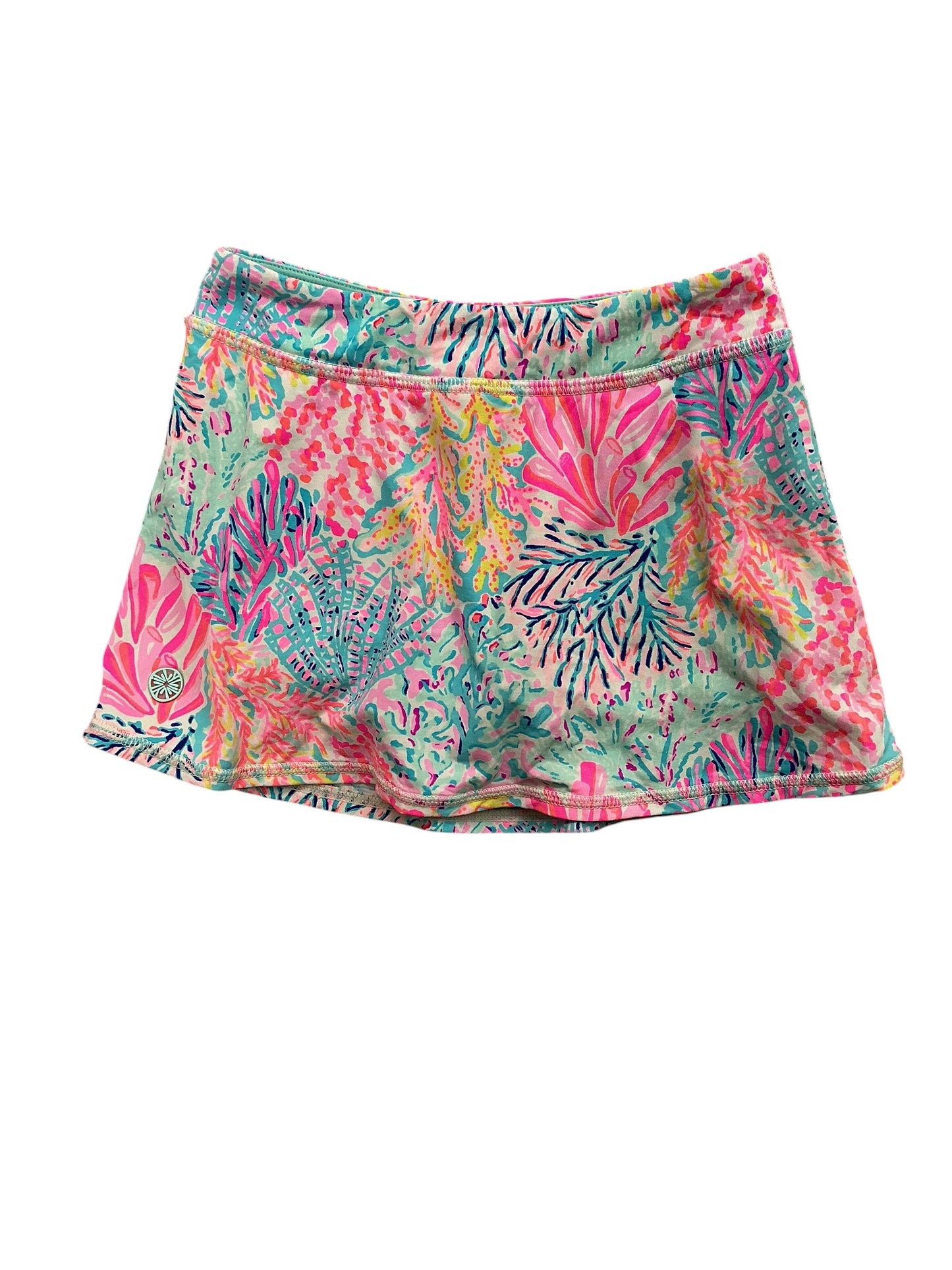 Lilly Pulitzer Kids Girls Luxletic Mini Aila Skort Splashdance - Size S