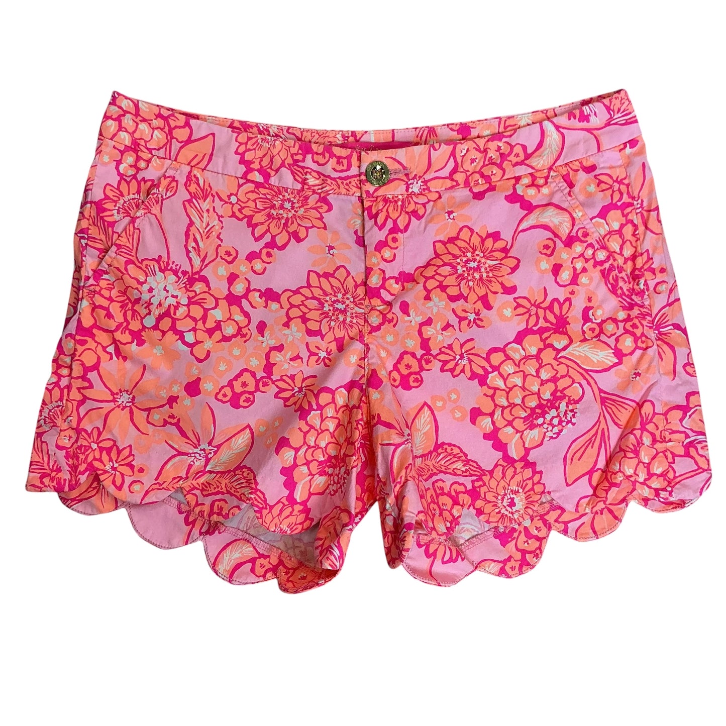 Lilly Pulitzer Buttercup Stretch Shorts Confetti Pink Lil Rosanna - Size 6