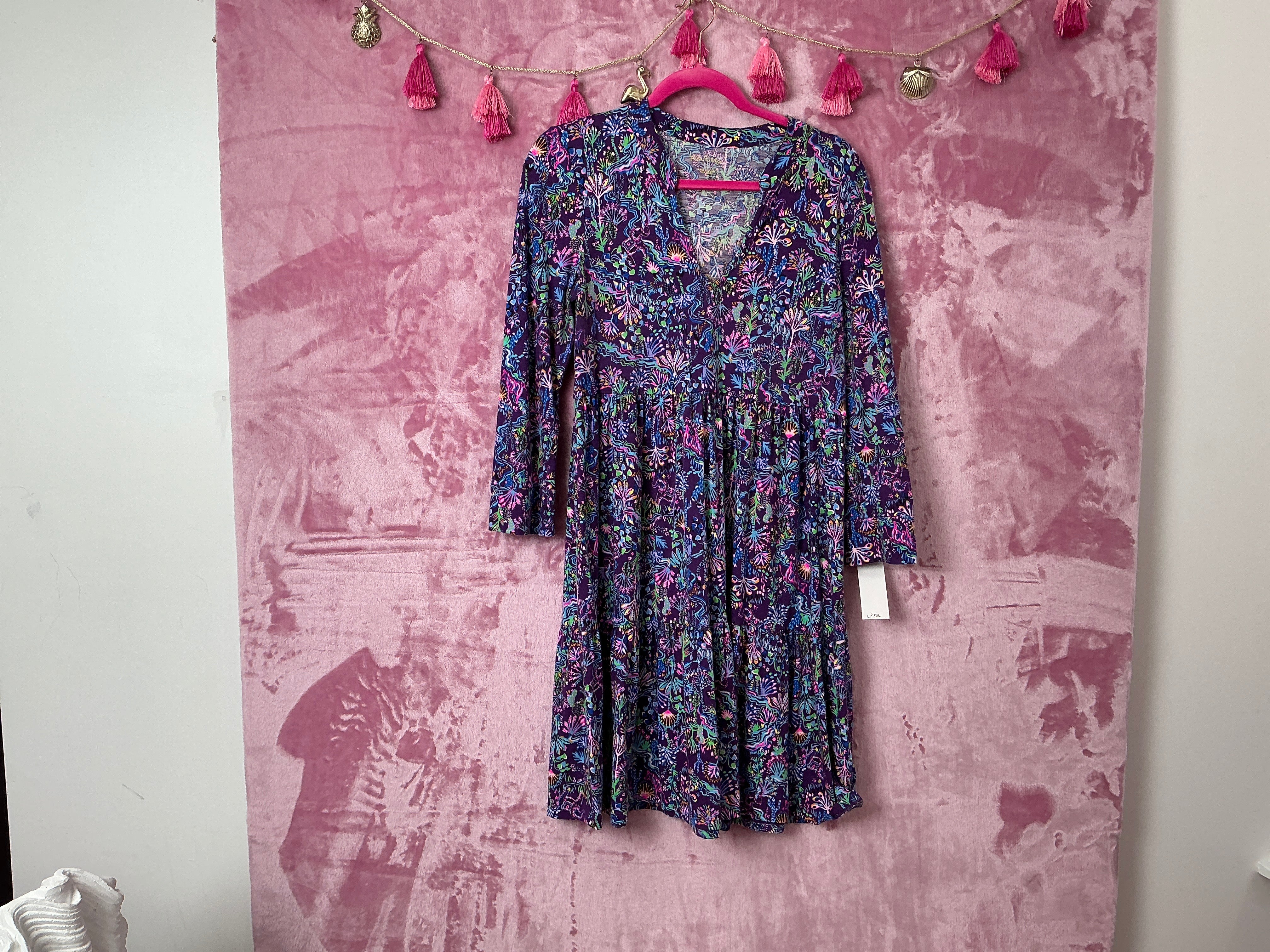 Lilly Pulitzer Alaina Swing Dress - Purple Berry Colony - Size S