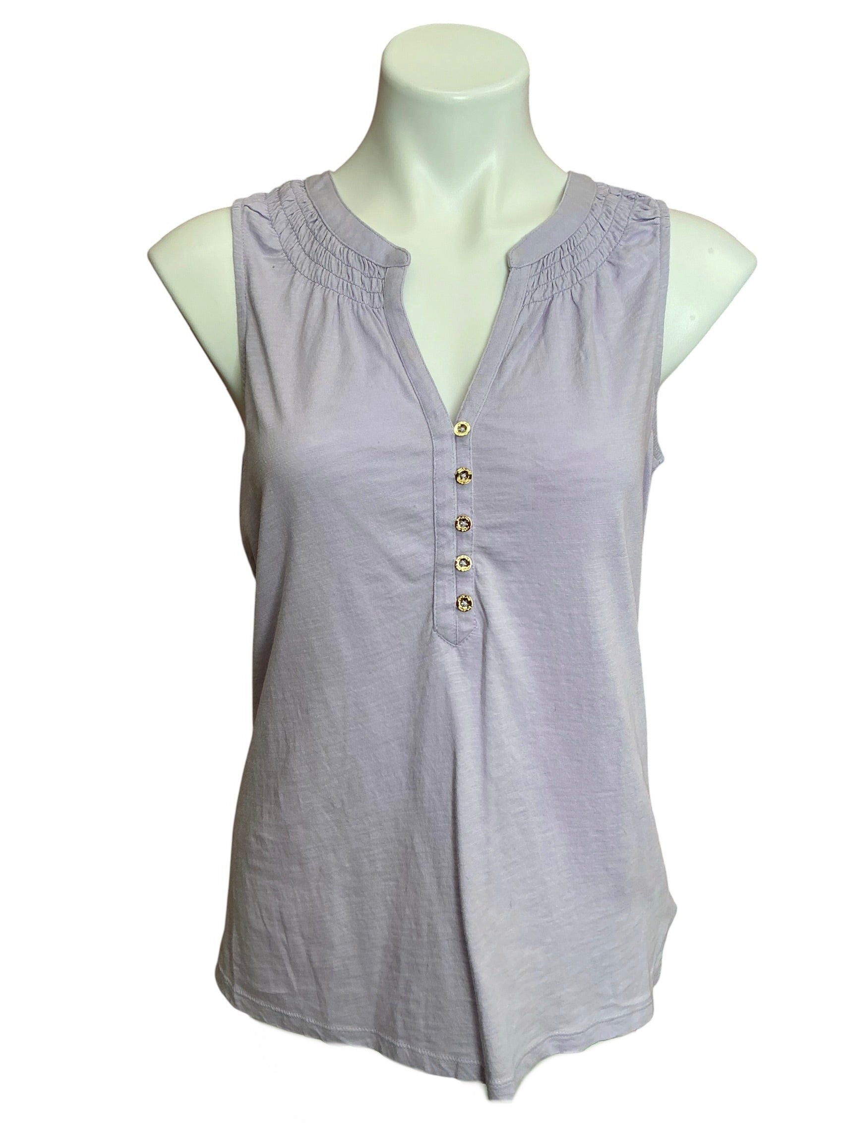 Lilly Pulitzer NWT Essie Top Light Lilac Verbena - Size M