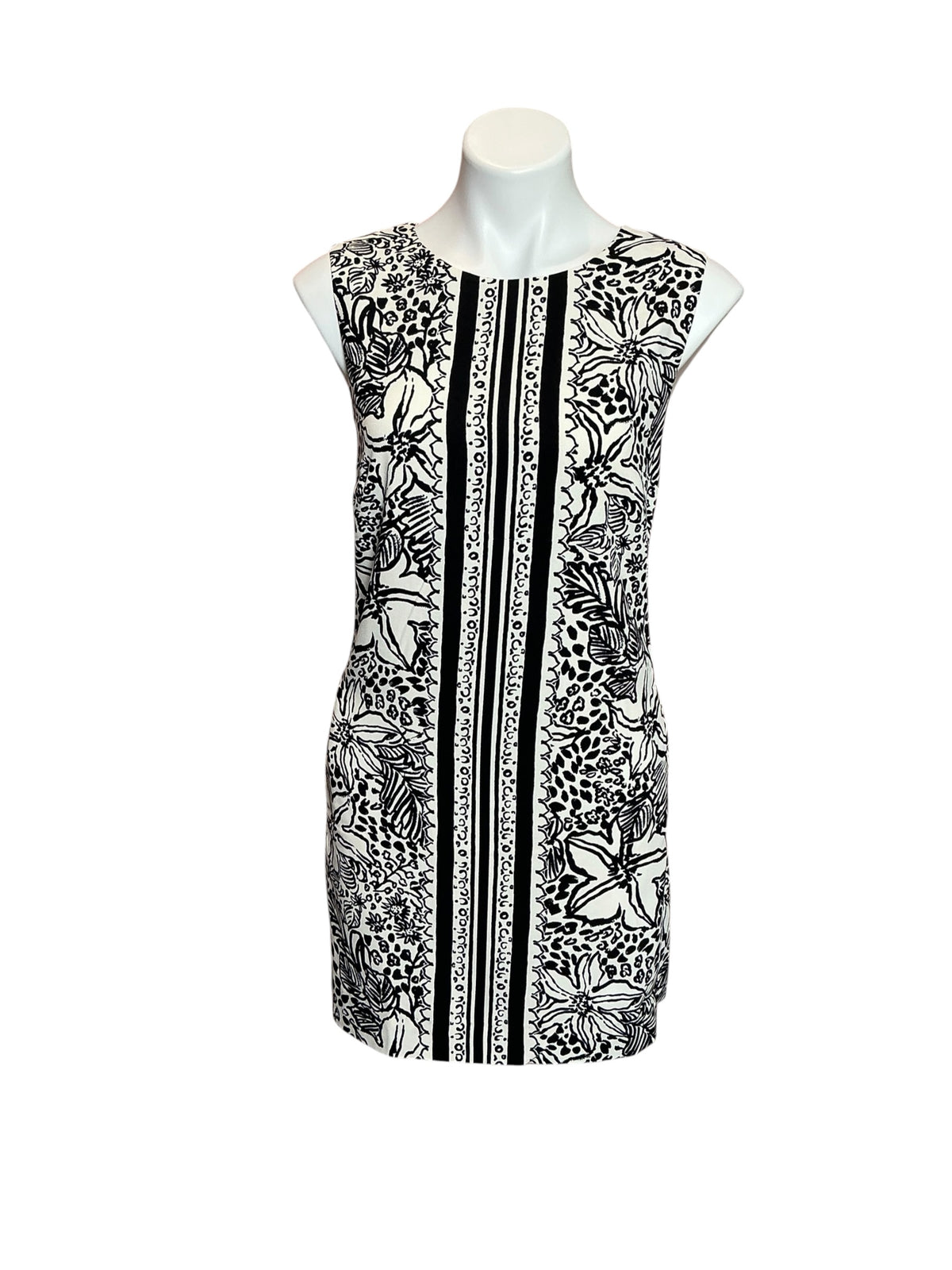 Lilly Pulitzer Edita Shift Dress Onyx Lots To Spot - Size 8