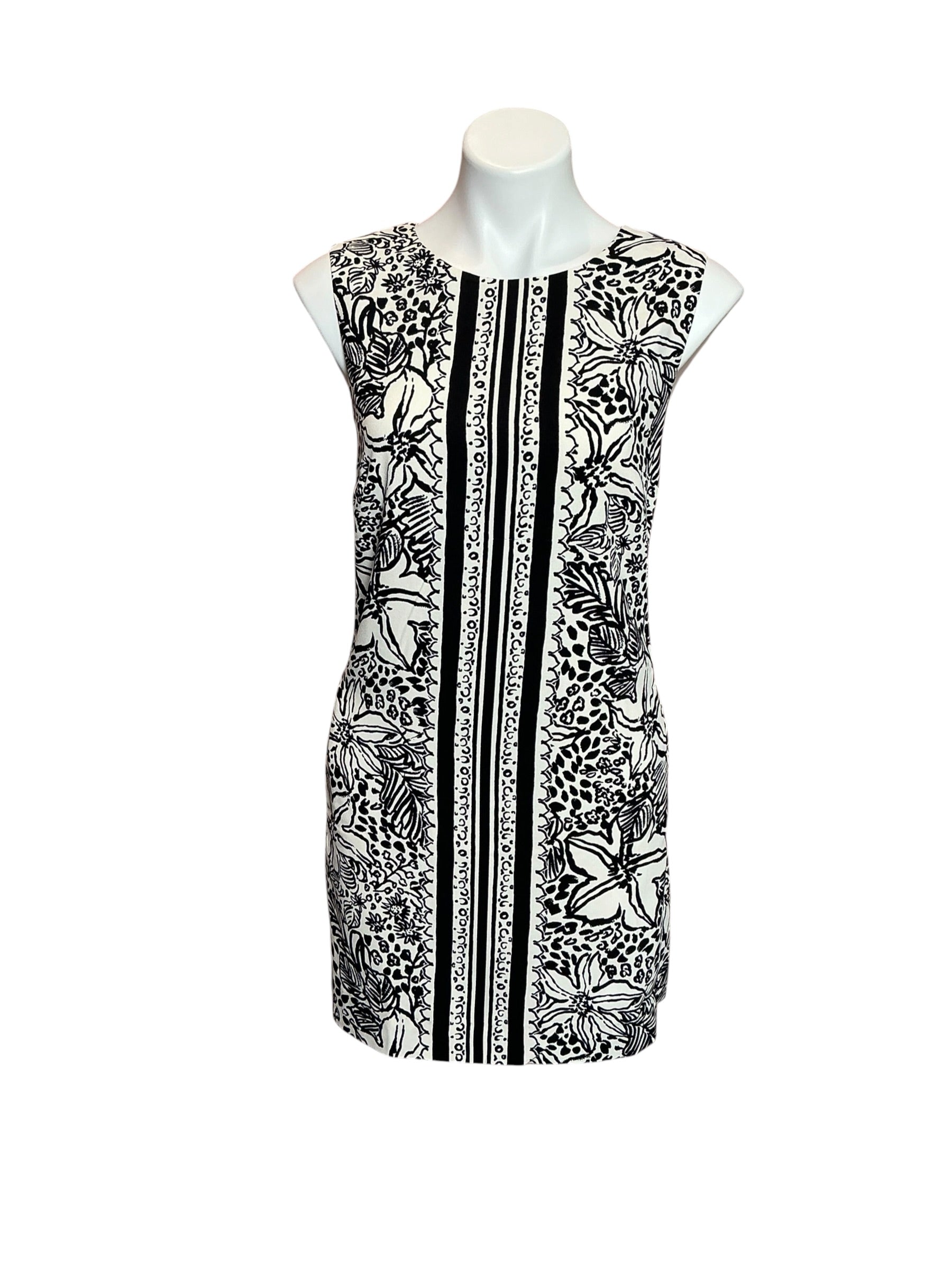 Lilly Pulitzer Edita Shift Dress Onyx Lots To Spot - Size 8