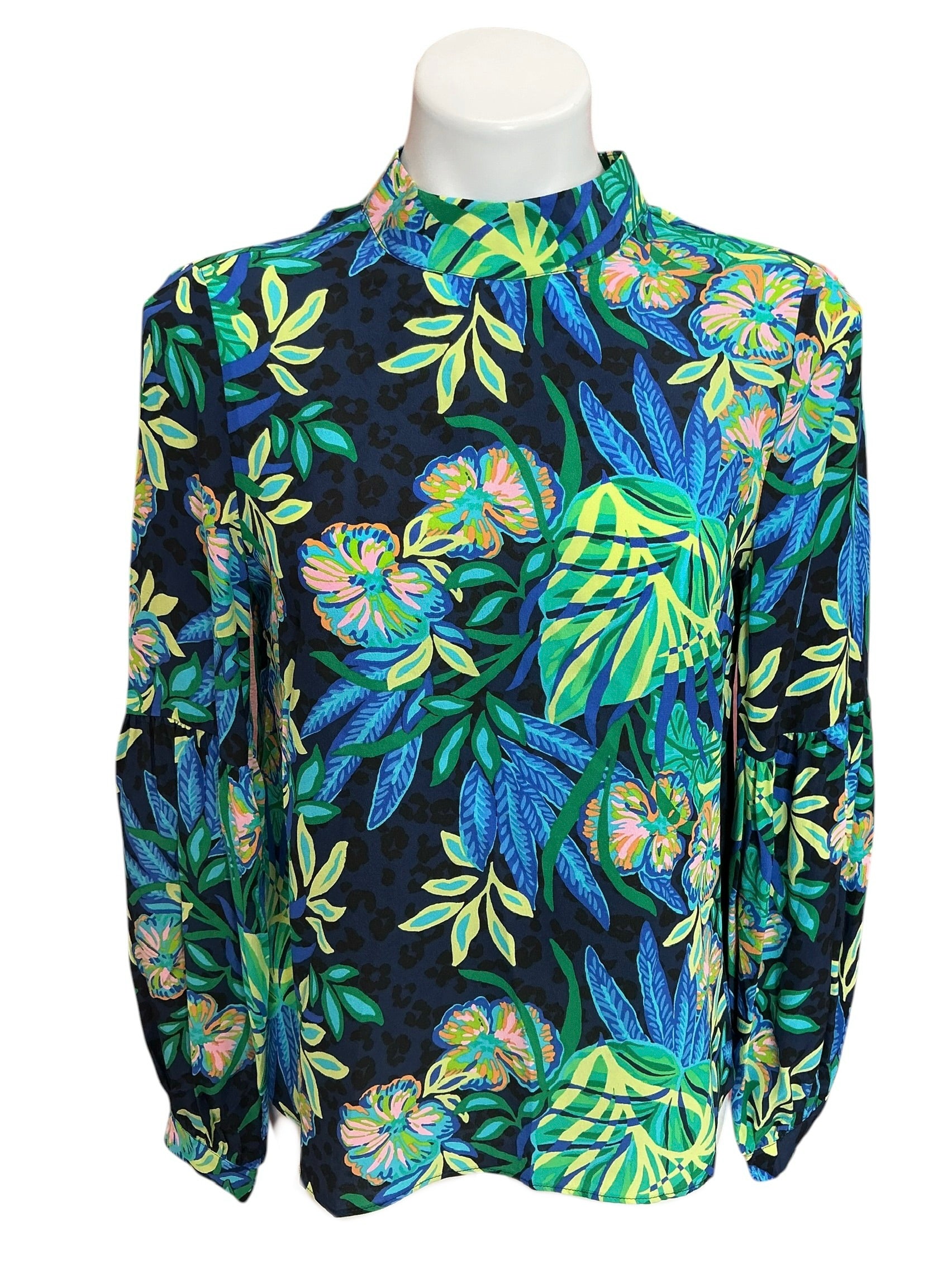 Lilly Pulitzer NWT Witaker Silk Top Multi The Hottest Spot - Size XS